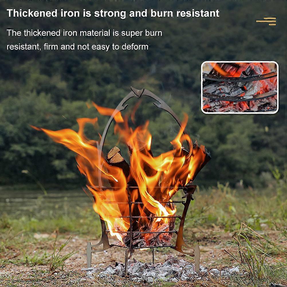 Portable Fire Station Foldable Iron Fire Pit 335x210mm 460g