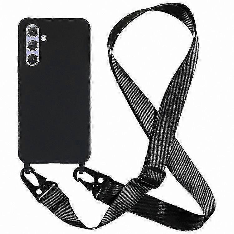 Soft TPU Phone Case with Matte Finish and Wide Lanyard for Galaxy A54 5G Protector