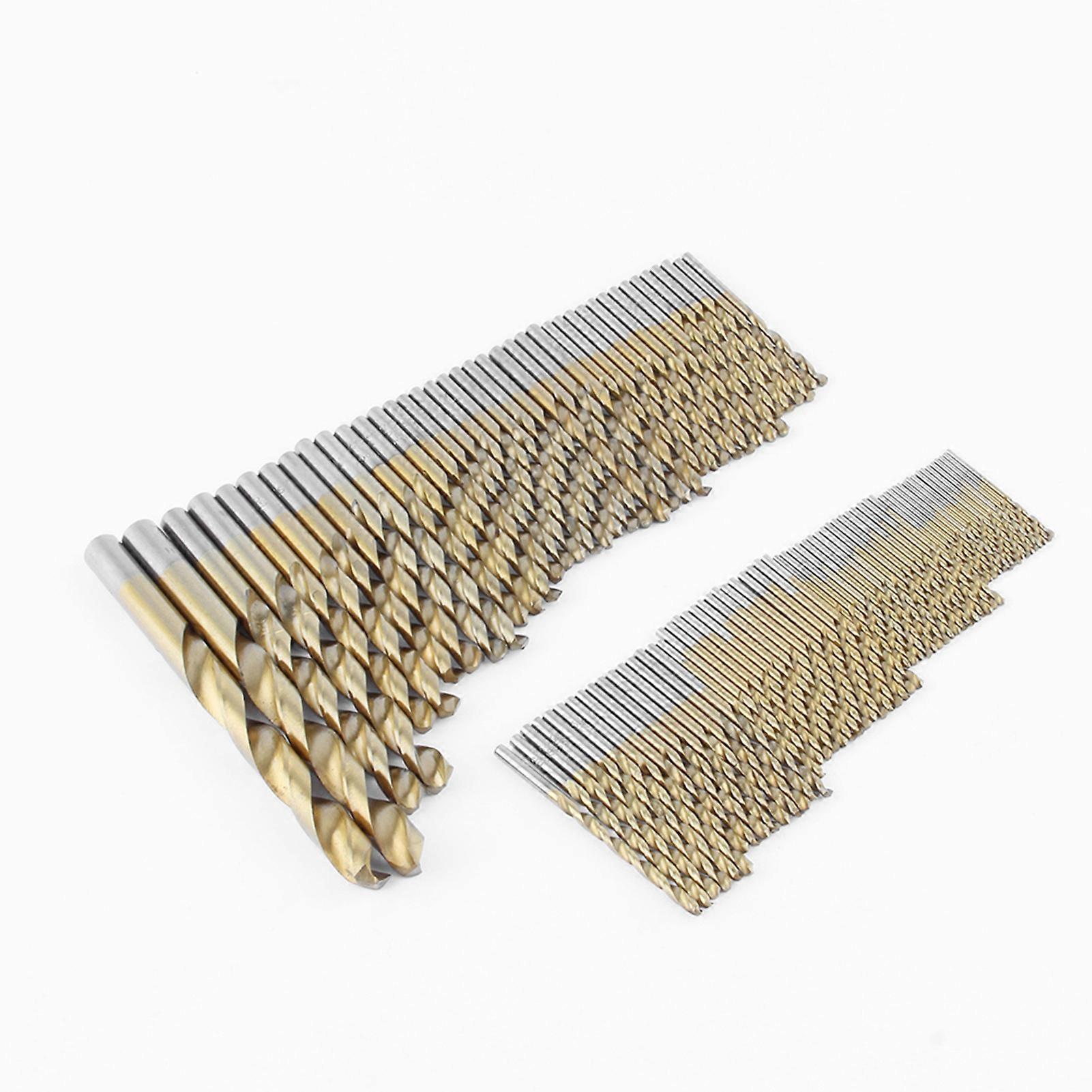 99pcs Twist Drills Bit Set HSS TiCoated Woodworking Drill Bit Set 1.510mm Kit