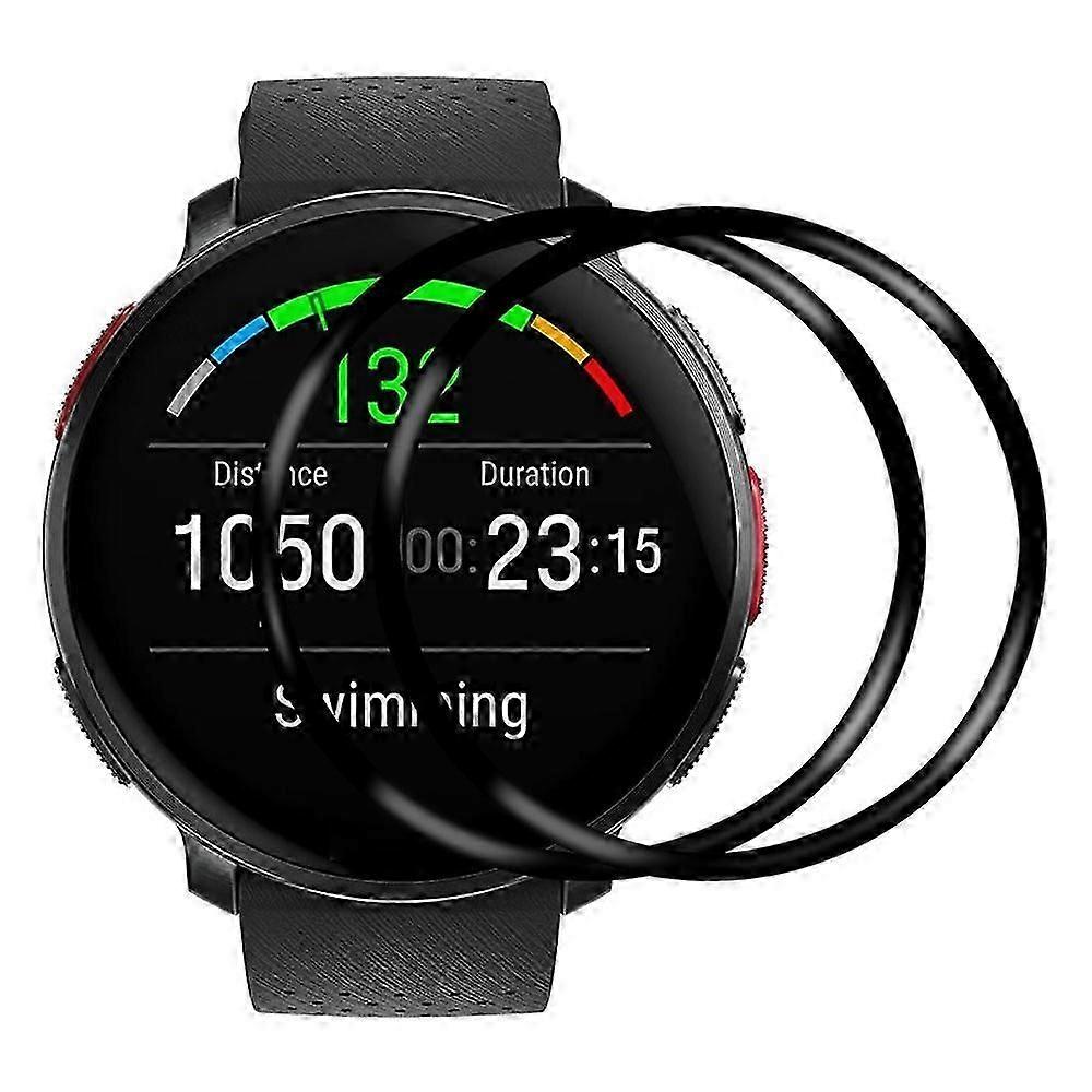2Pcs Pack For Polar Vantage V3 PMMA Screen Protector High Transparency Watch Screen Film