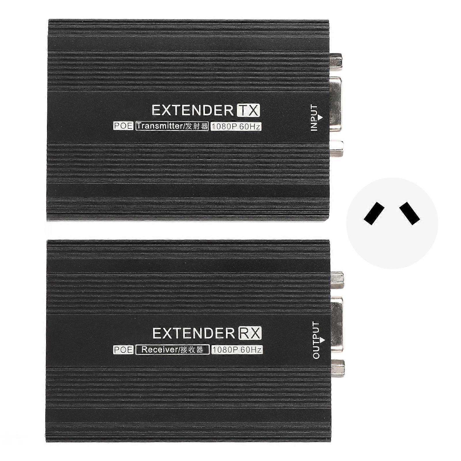 VGA Extender 492.1ft Long Range 1080P 60Hz Transmitter Receiver for Laptop & Projector