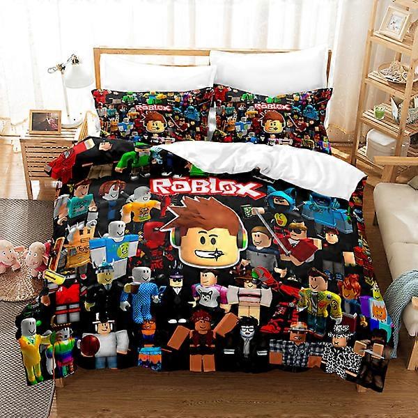 Minecraft My World 3D Digital Printed Three-Piece Set Duvet Cover Bedspread Sheet Pillowcase Bedding 15 140*210