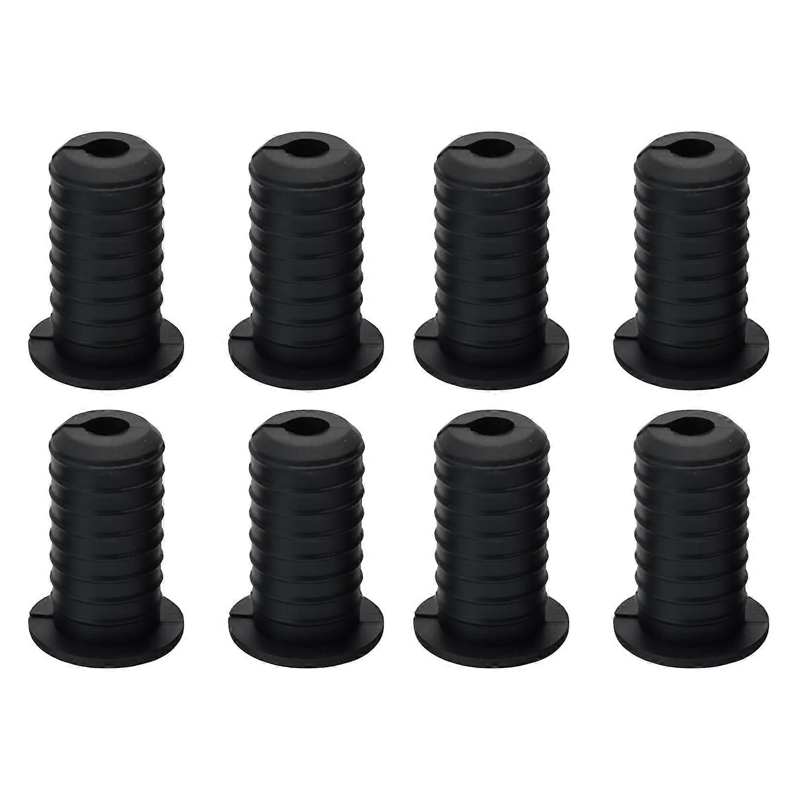 8PCS Flexible Silicone Wall Grommets Inserts Threaded Star Cable Grommets Set Simple Installation for Secure Wiring Multicolor