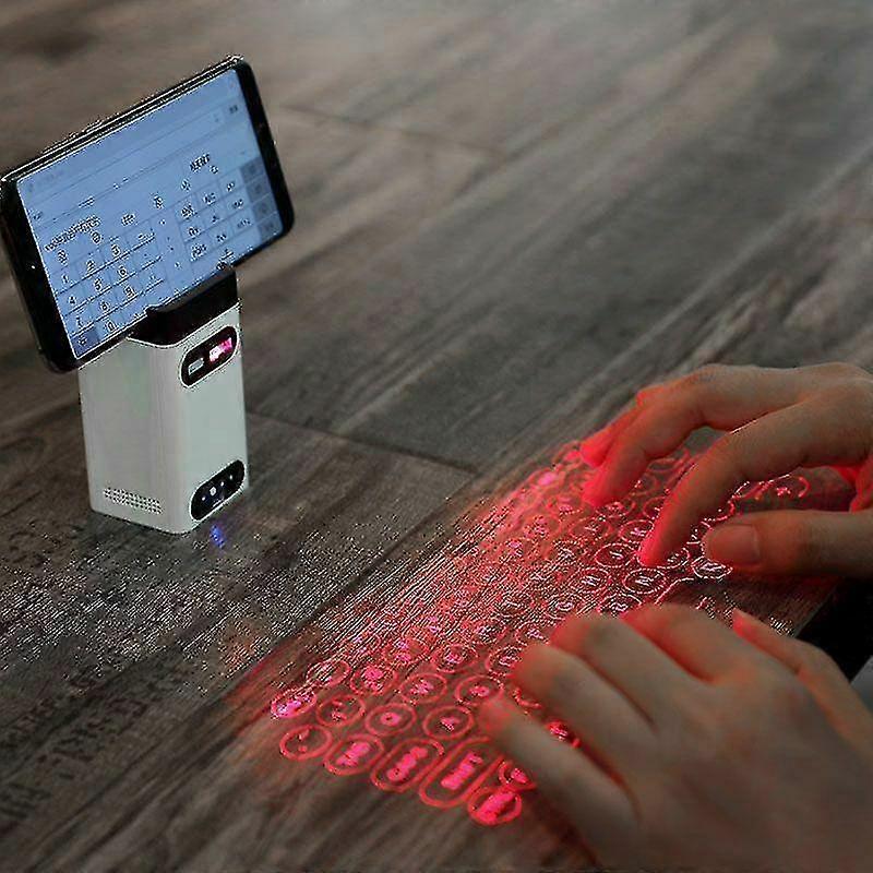 Qwert Mini Wireless Projection Bluetooth Virtual Laser Keyboard Wit...