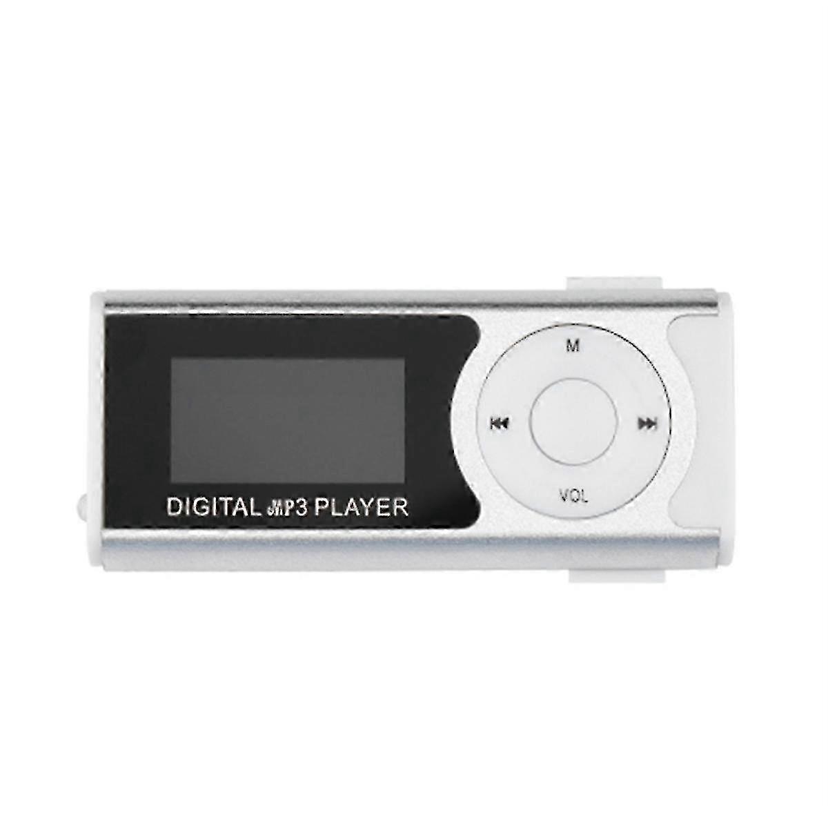 MP3 player with earphones and USB cable, clip design for listening to music while exercising