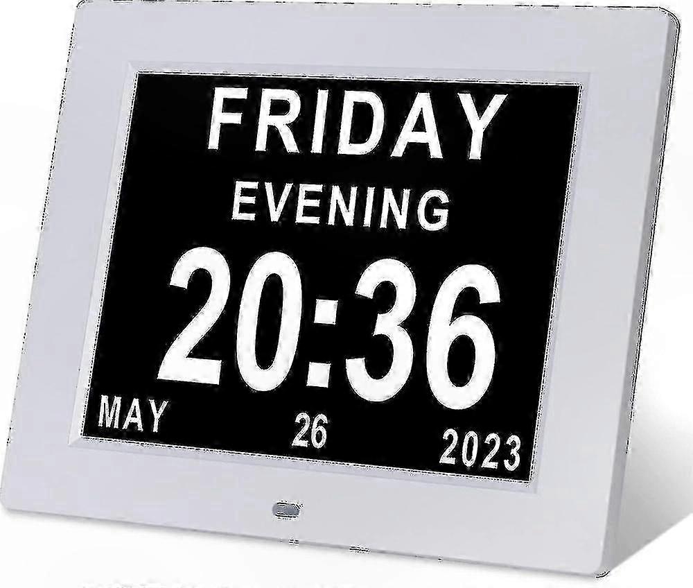 Senior-Friendly Digital Clock with Large Display for Day and Date Visibility