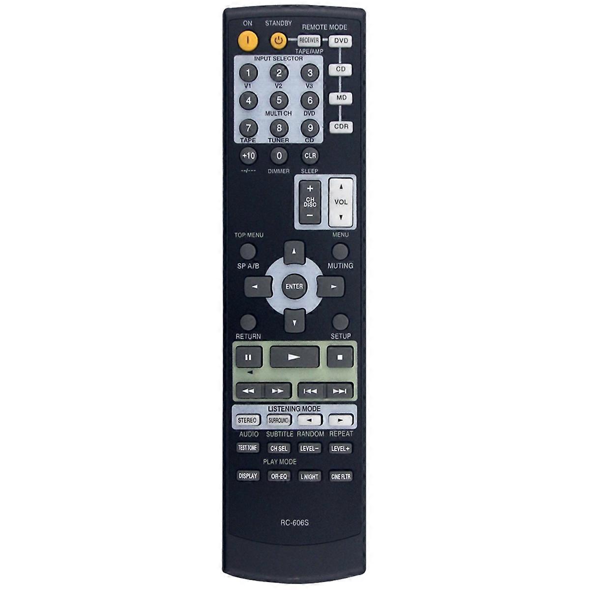 Replace RC-606S Remote Control for RC-668M RC-605S RC-608M RC-647M RC-650M RC-651M RC-645S RC-646S AV Receiver
