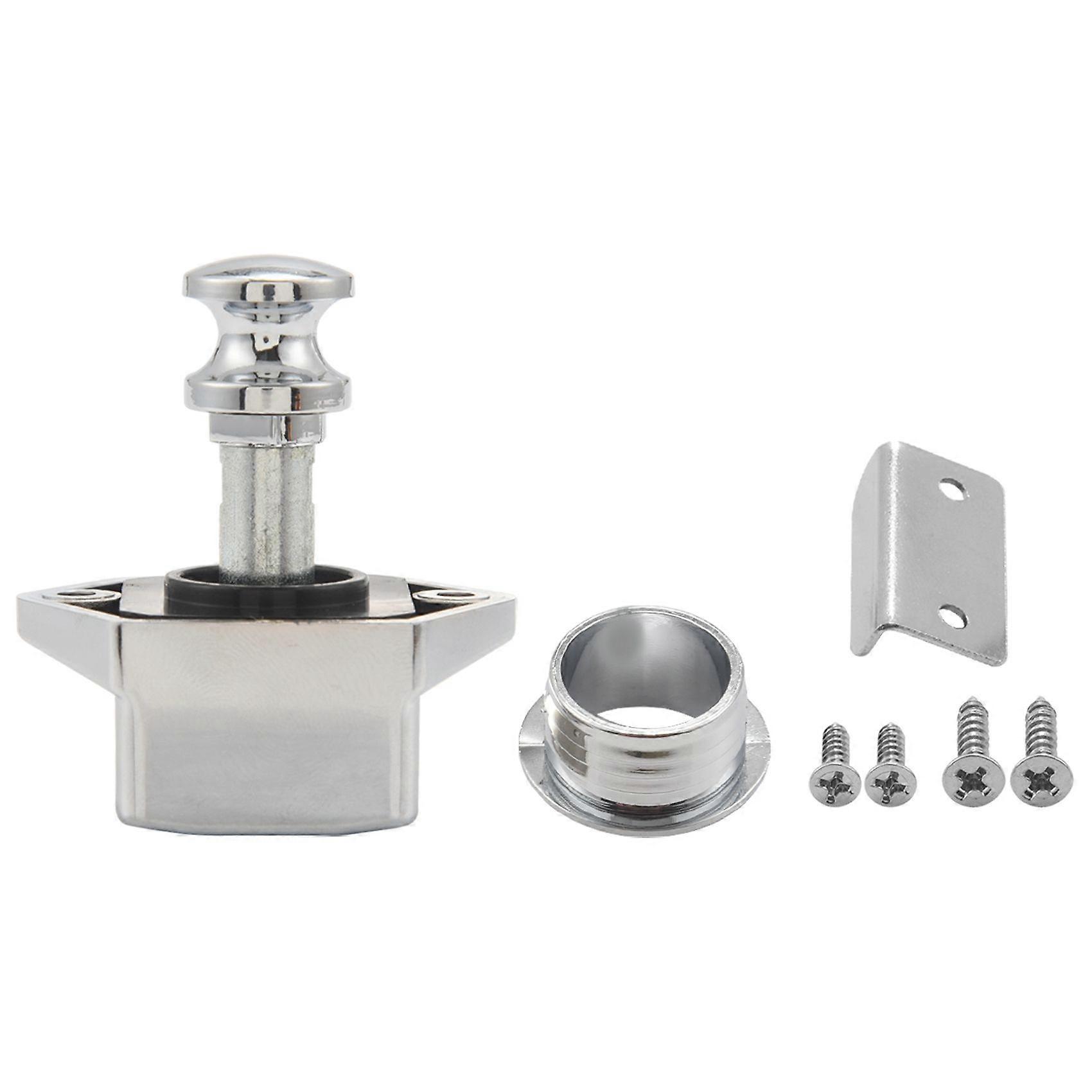 10 Pcs Push Button Keyless Lock Latch Cupboard Caravan Lock for RV Drawer Cabinet Doors Thickness 1