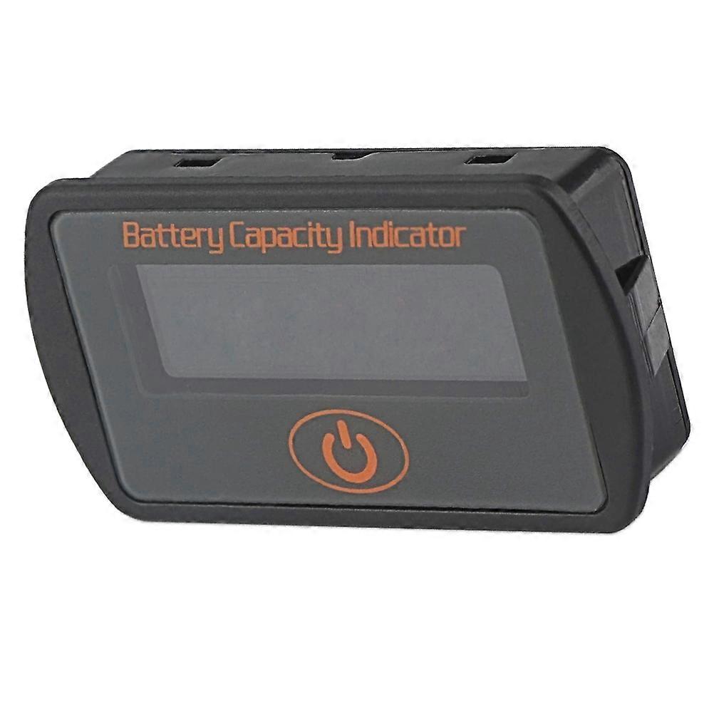 Battery Monitor Digital Battery Capacity Tester for Vehicle Use Abs Black with Voltage Measurement 1Set