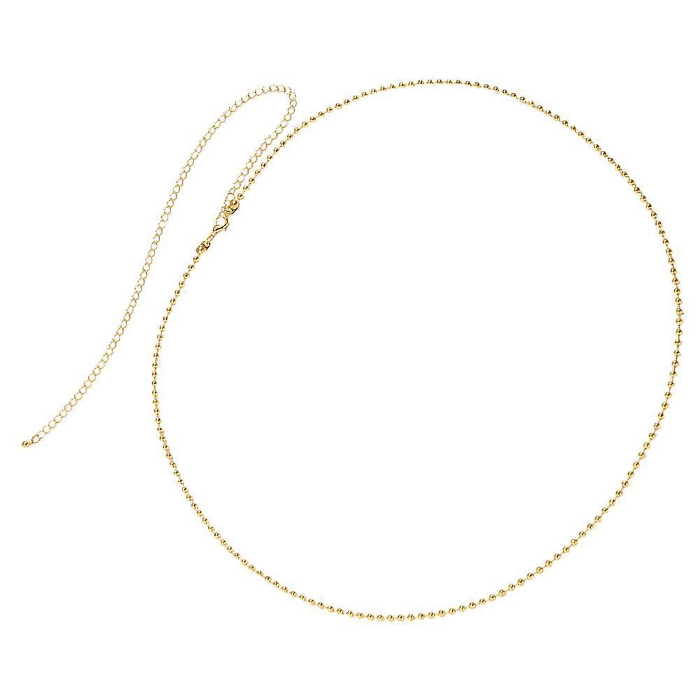 Golden Copper Waist Chain for Decor Durable Fashionable Body Chain with Round Bead Tassel 1PC
