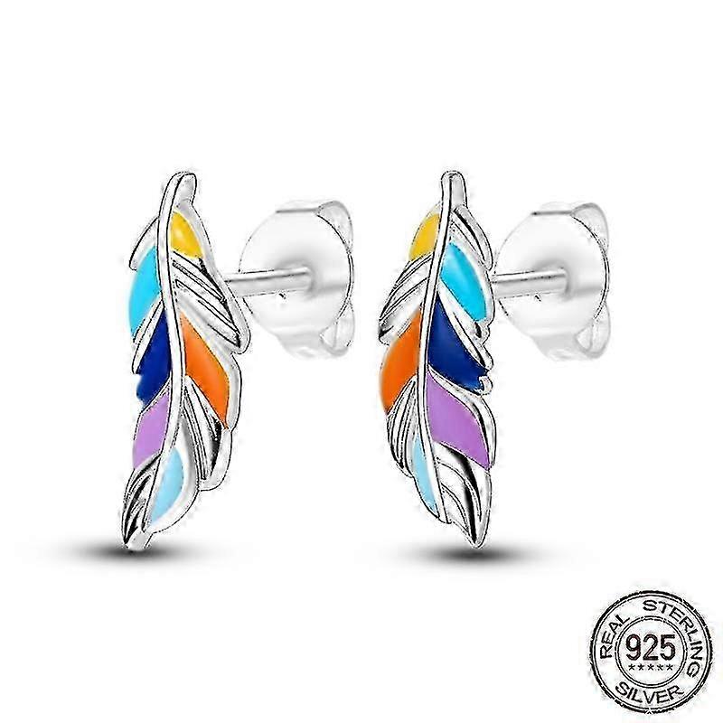 Women's earrings and pendants double ring shiny style 7