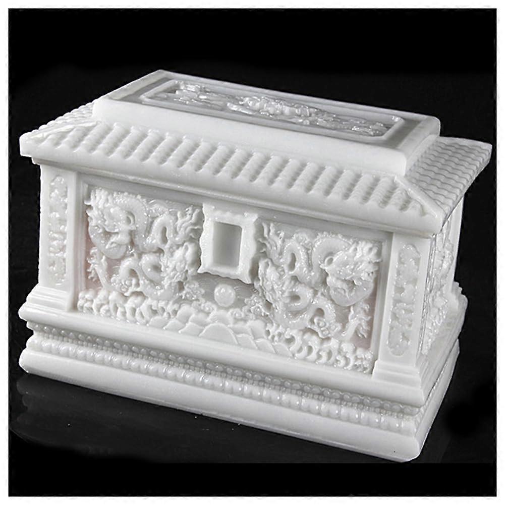 Memorial Urn Large Size Adult Urn for Ashes, Unisex Longevity Boxes, Elegant Palace Design, Durable Materials
