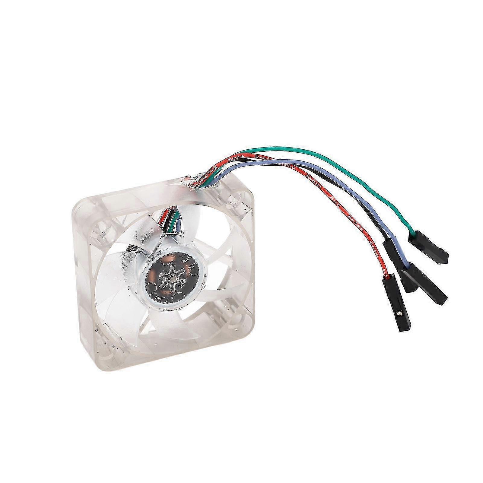 2025 4Pin Computer PC Cooling Fan with 2Pcs 3 Color Adjusting LED PC Radiator CPU Cooling Fan