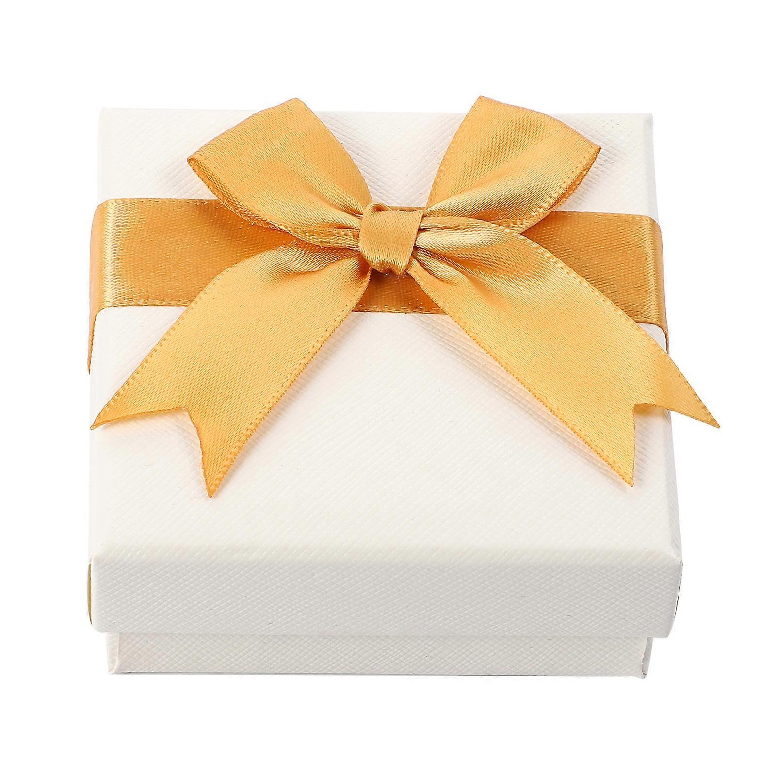 Yellow Jewelry Container for Gift Storage 12Pcs Bowtie Present Boxes