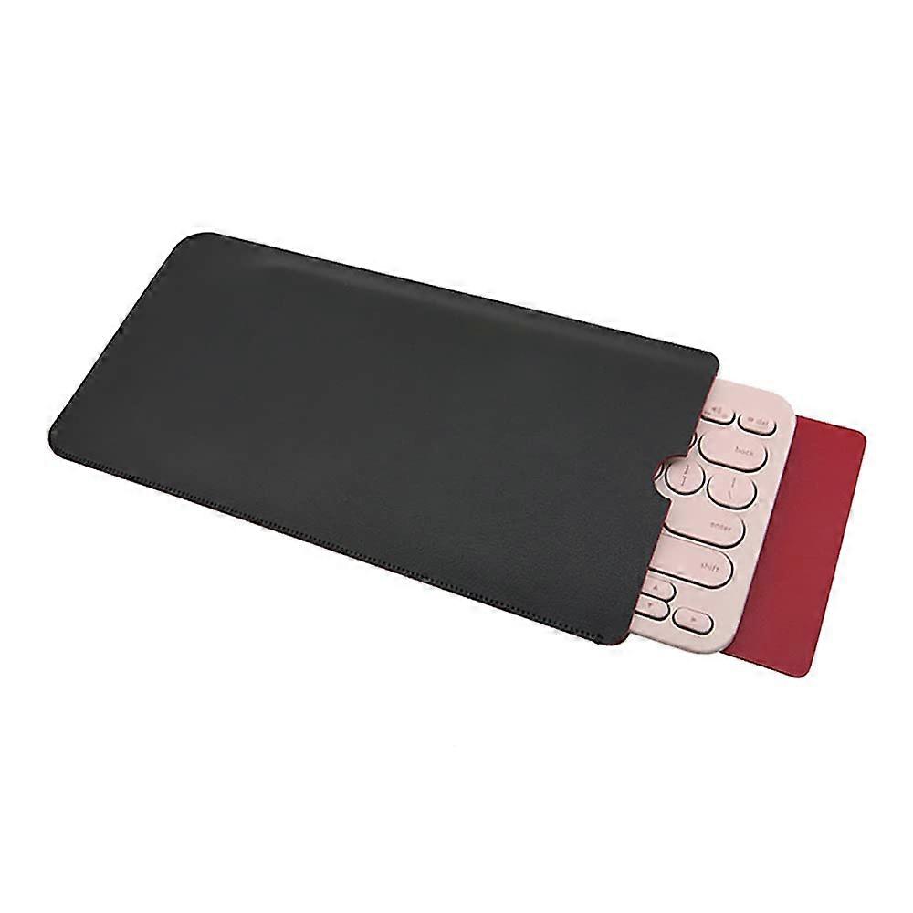 Keyboard Protective Case Cover For Logitech Pebble Keys 2 And K380s, Leather Portable Travel Case, Black