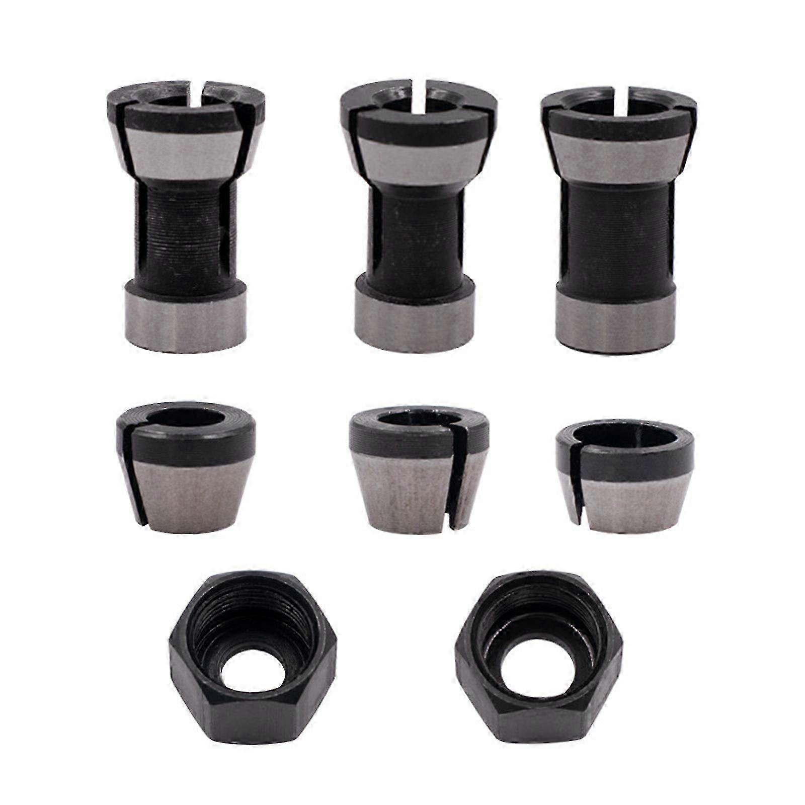 Collet Chuck Conversion Sleeve Adapter Head Converters for Trimming Machine Electric Woodwork Routers Clamp Holder