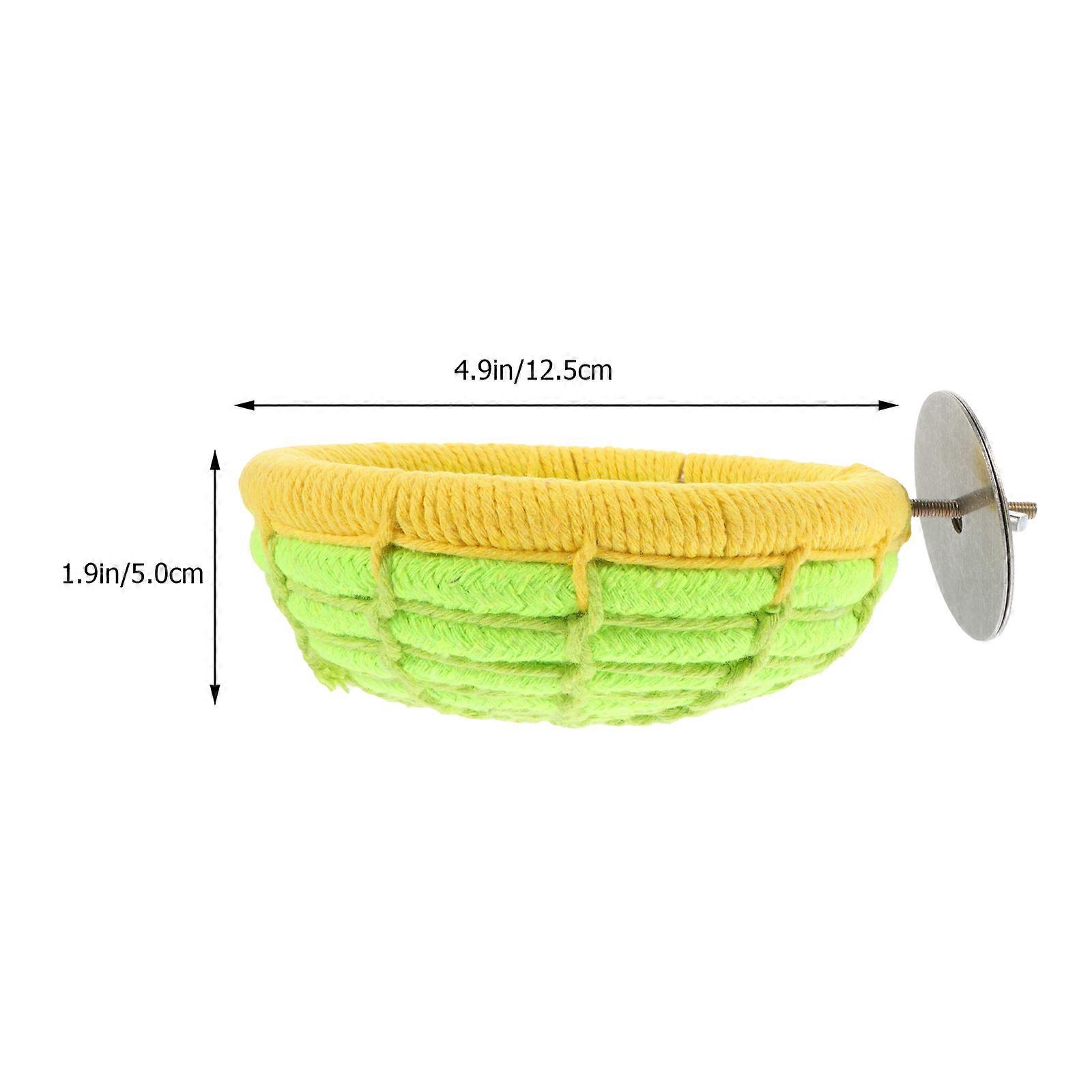 Cotton Rope Bird Nest Indoor Handwoven Bird House for Parrot Breeding Nest