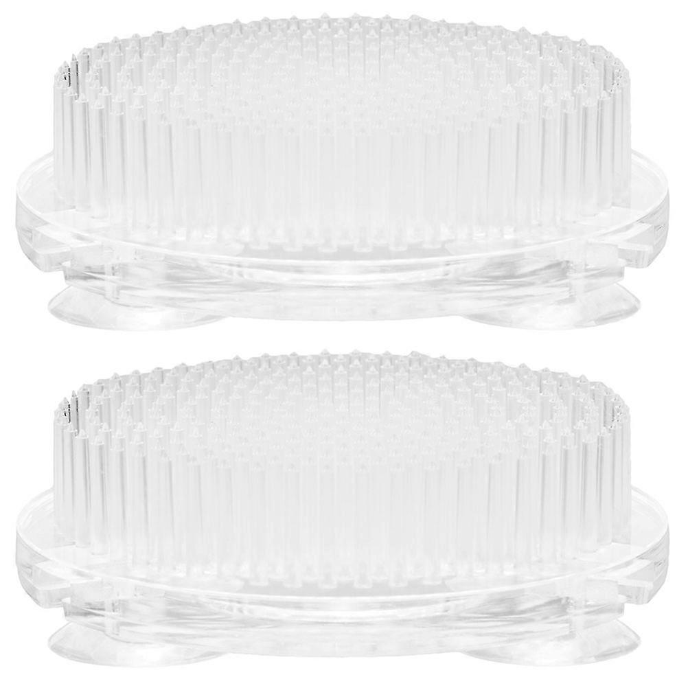 Plastic Floral Arranger Flower Frog for Gardening and Floral Arrangement Transparent Round Material with Water Absorption Feature 2Pcs