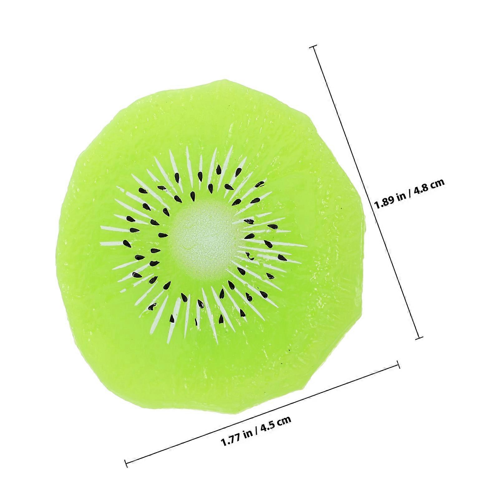 Artificial Kiwi Slice Simulation Kiwifruit Slice Model for Decor 6Pcs