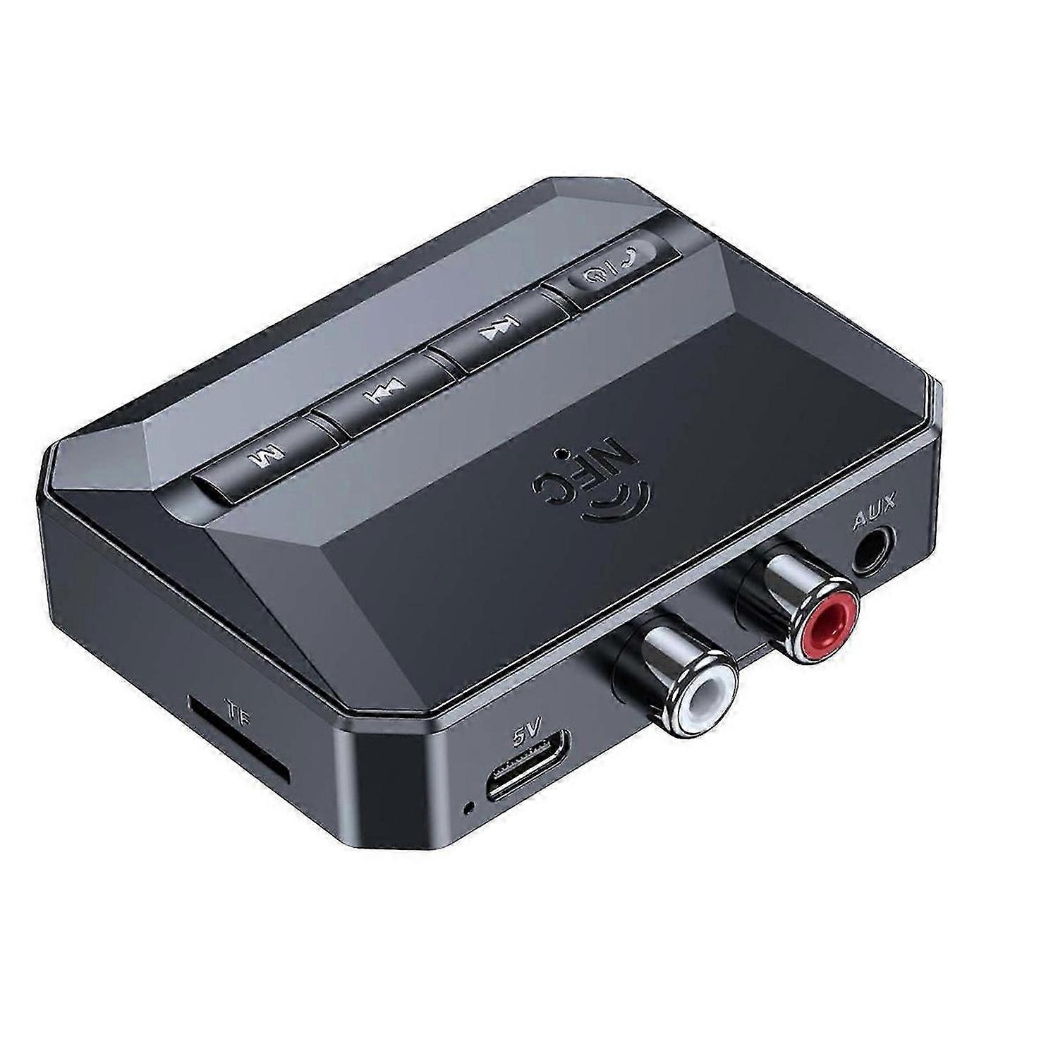NFC Bluetooth Receiver, Bluetooth 5.3 AUX Adapter for Car, Wireless Audio Receiver for Home Stereo/S