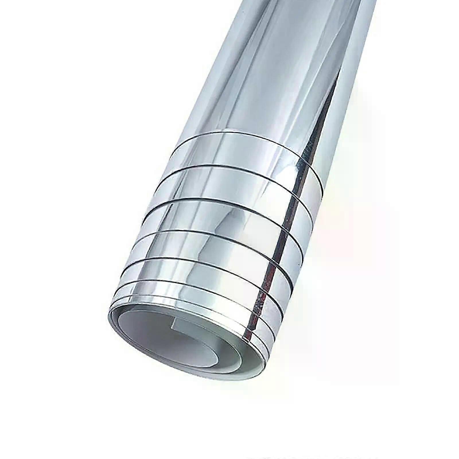 Removable Mirror Wall Sticker Self Adhesive Mirror Sheets DIY Home Decor 50*200