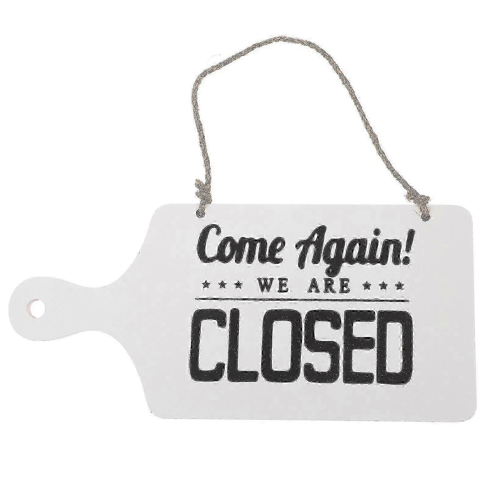 Open Closed Sign For Stores Cafe Double-sided Wood Open Closed Business Sign For Restaurant Cafe