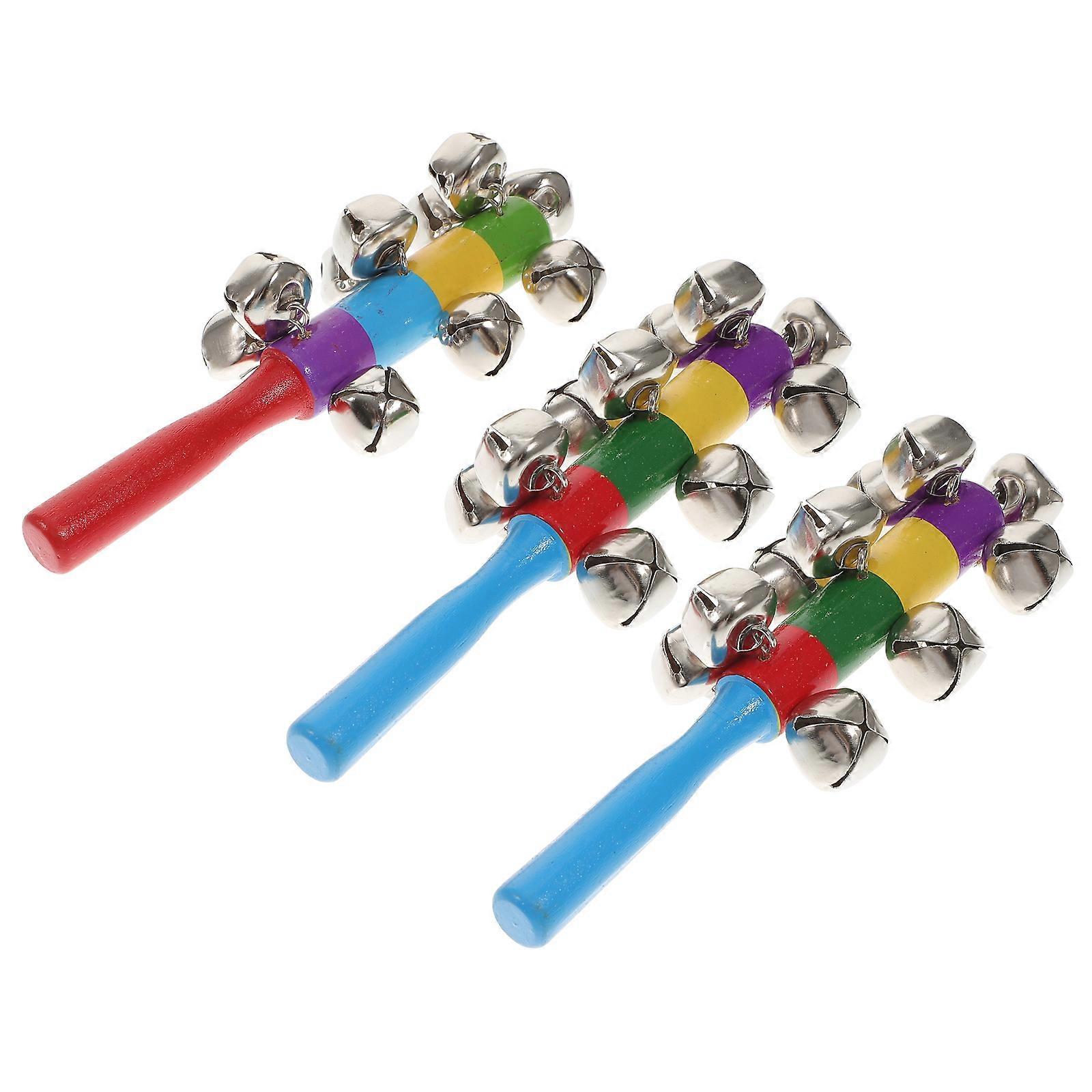 Rainbow Educational Hand for Baby Playing 3Pcs