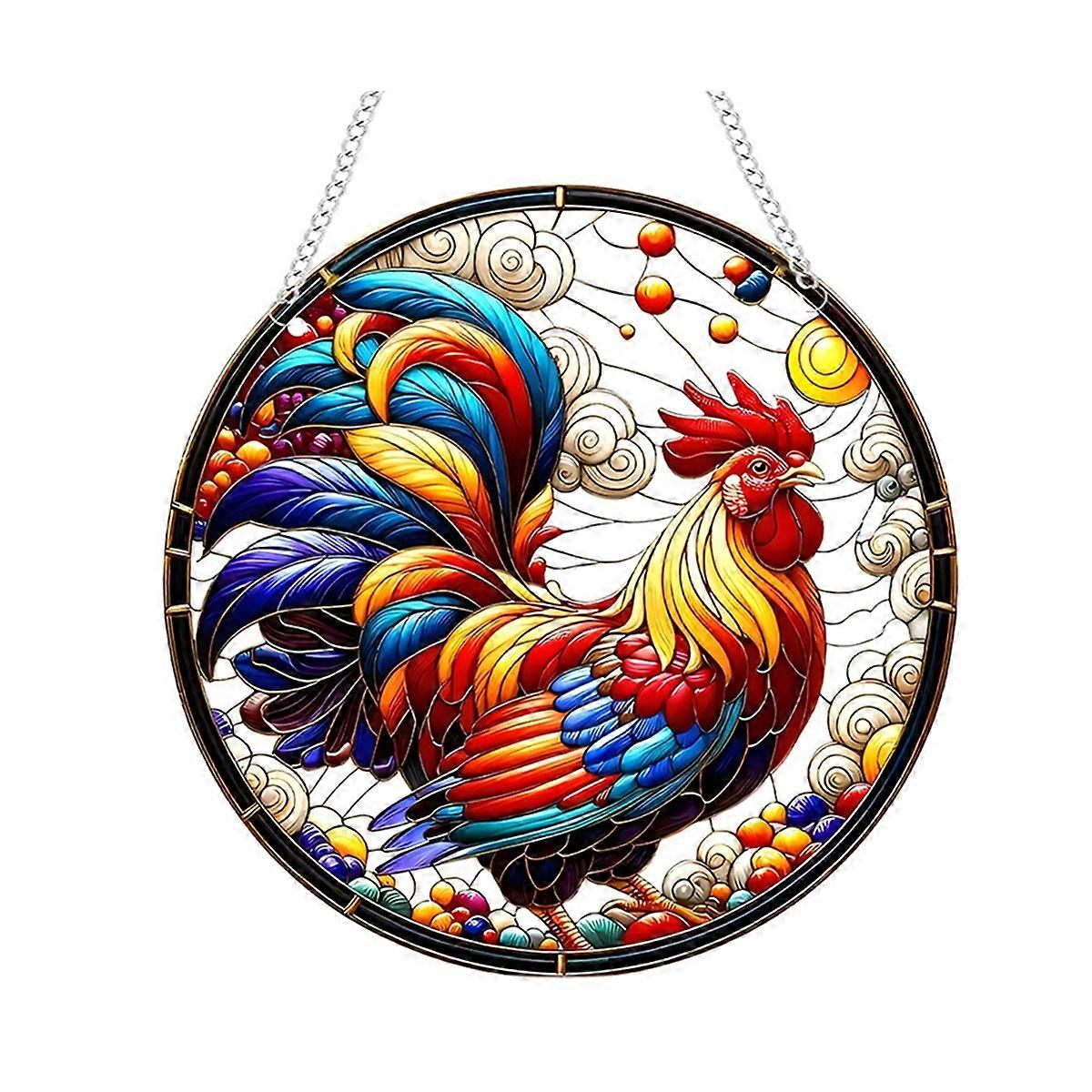 Rooster Acrylic Window Hangings