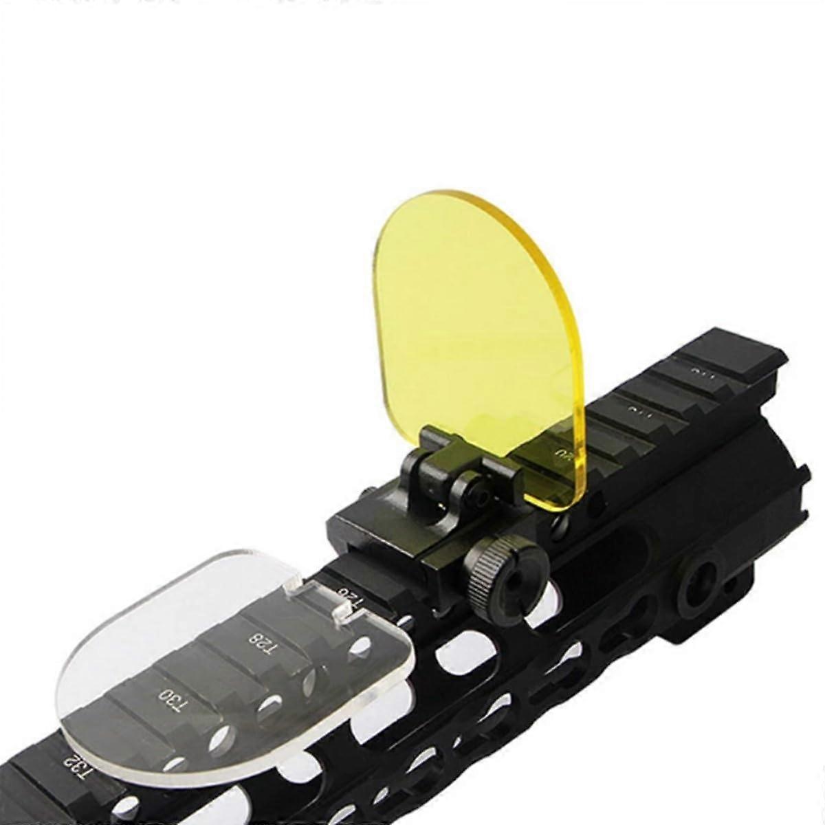 Tactical Lens Airsoft 20mm QD Mount Compatible Foldable Screen Cover Bulletproof Lens Protector R687
