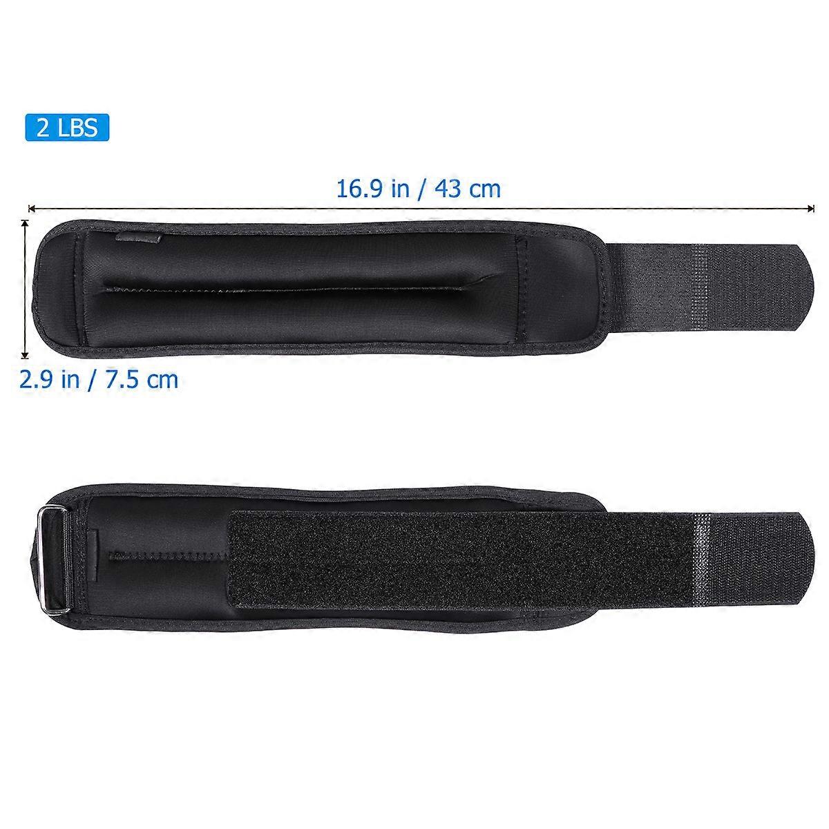 Wrist Weights Ankle Weights for Training 2Pcs Adjustable Sand Filling Straps
