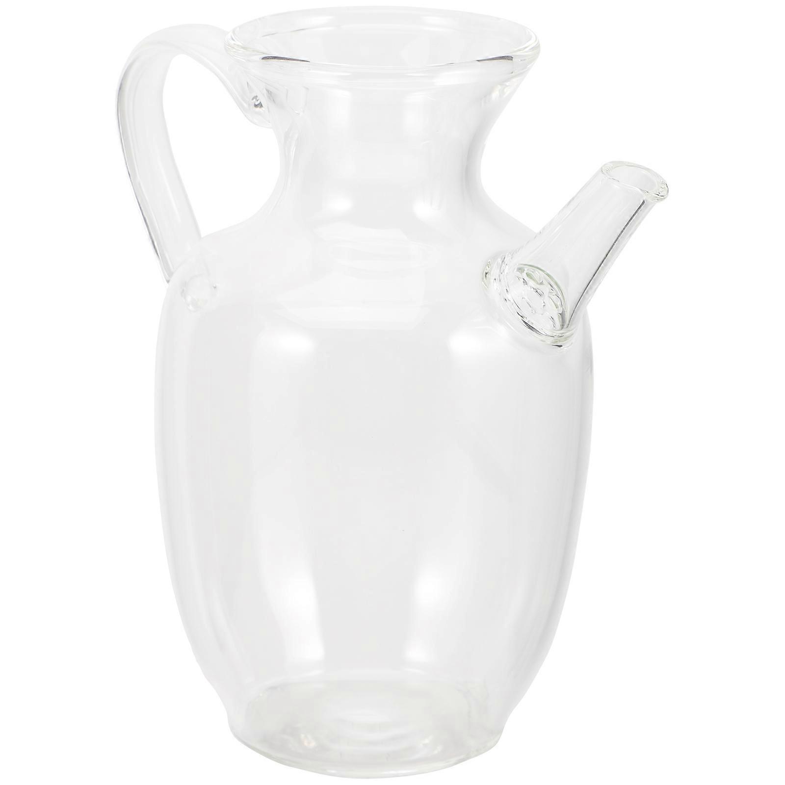 Glass Honey Pitcher Cold Water Pitcher for Storage Use 2Pcs Household Glass