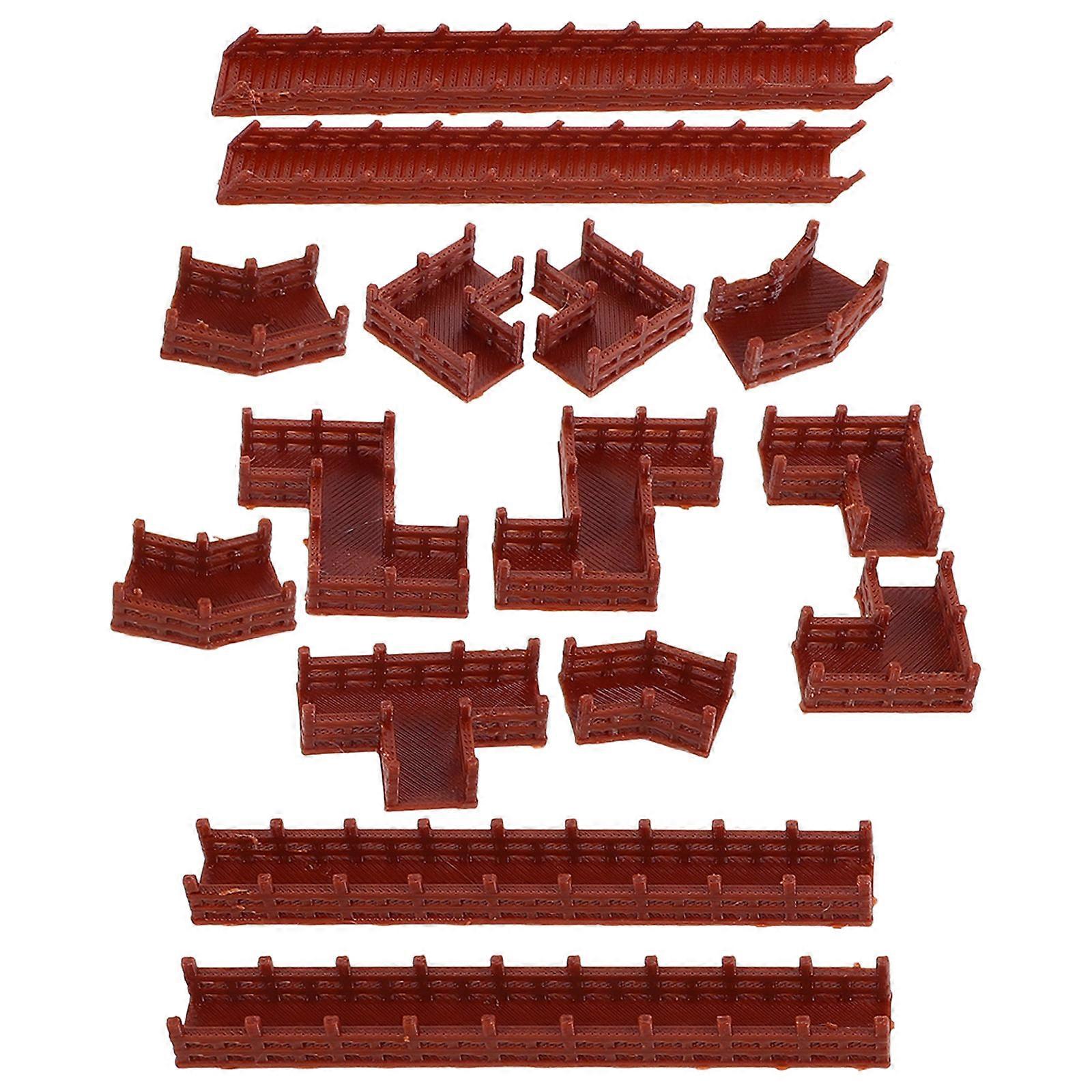 Plastic Ancient Architecture Model for Terrarium Decoration 3Pcs