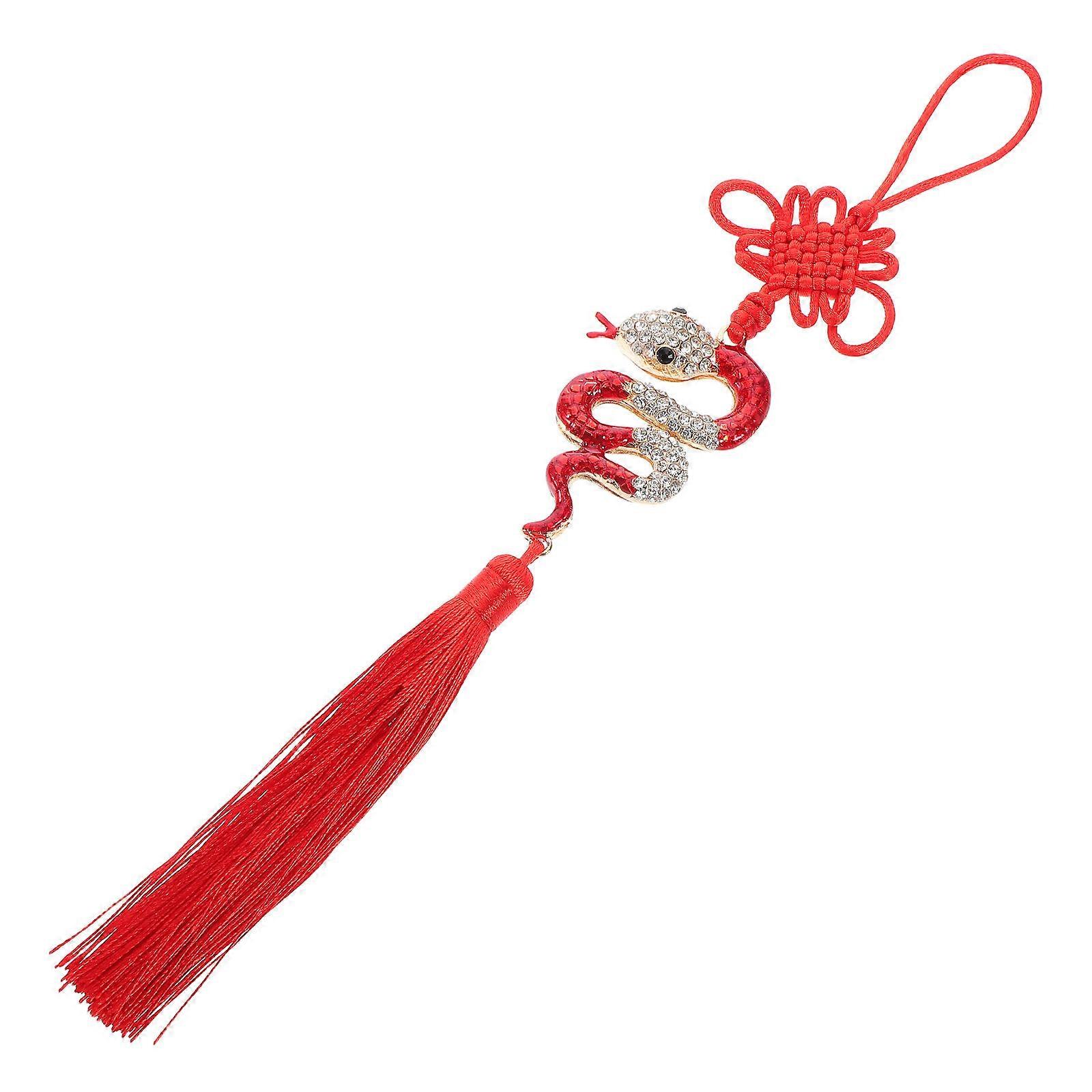 2025 Snake Year Feng Shui Tassel Charm for Hanging 5Pcs Set
