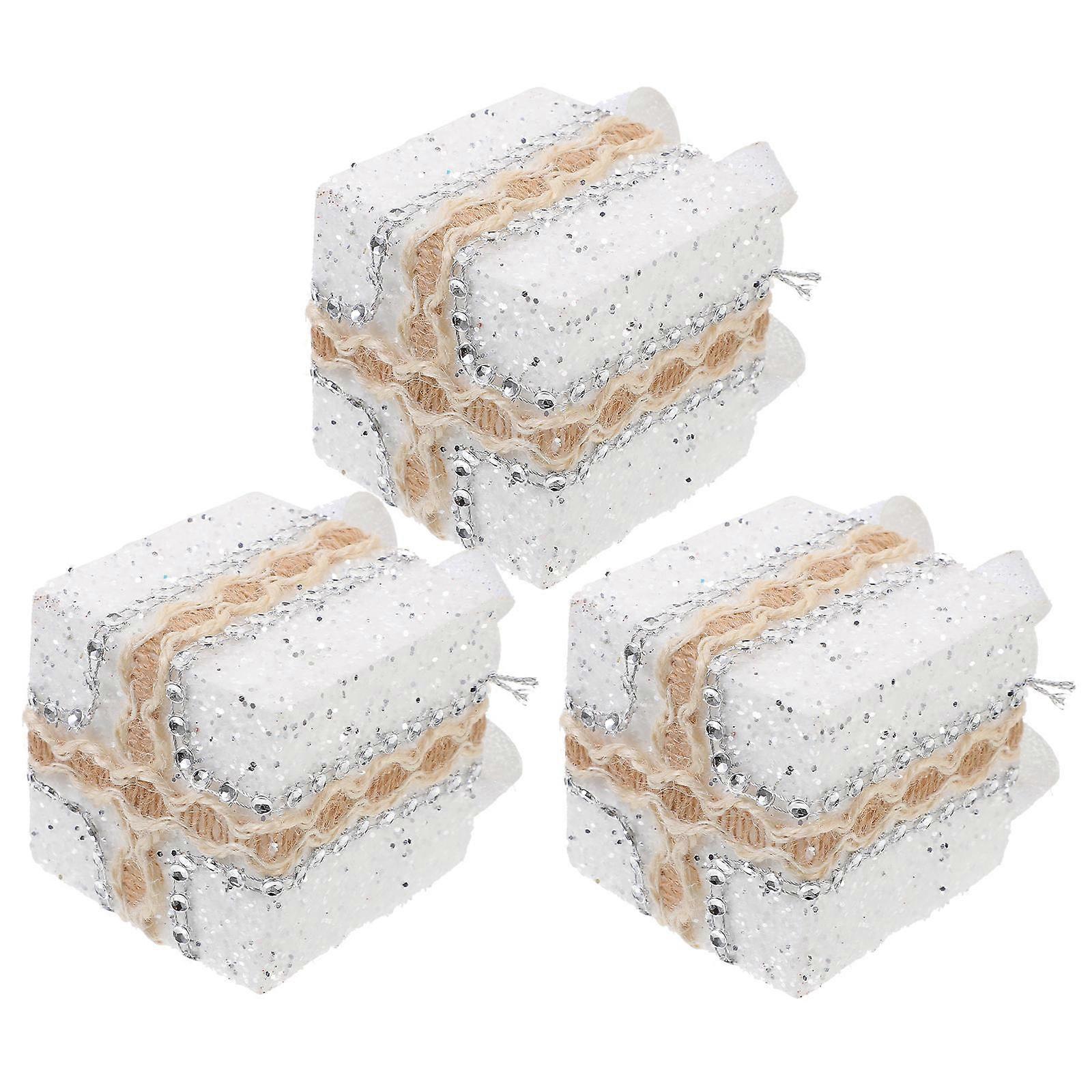 Delicate Xmas Tree Gift Box Hanging Decorations for 12Pcs