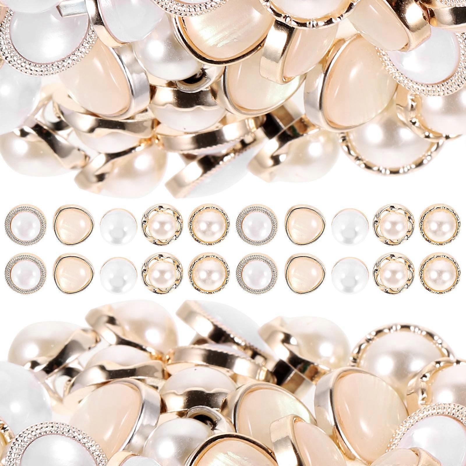 Sewing Buttons Faux Pearl Button for Crafts 200Pcs Assorted Colors