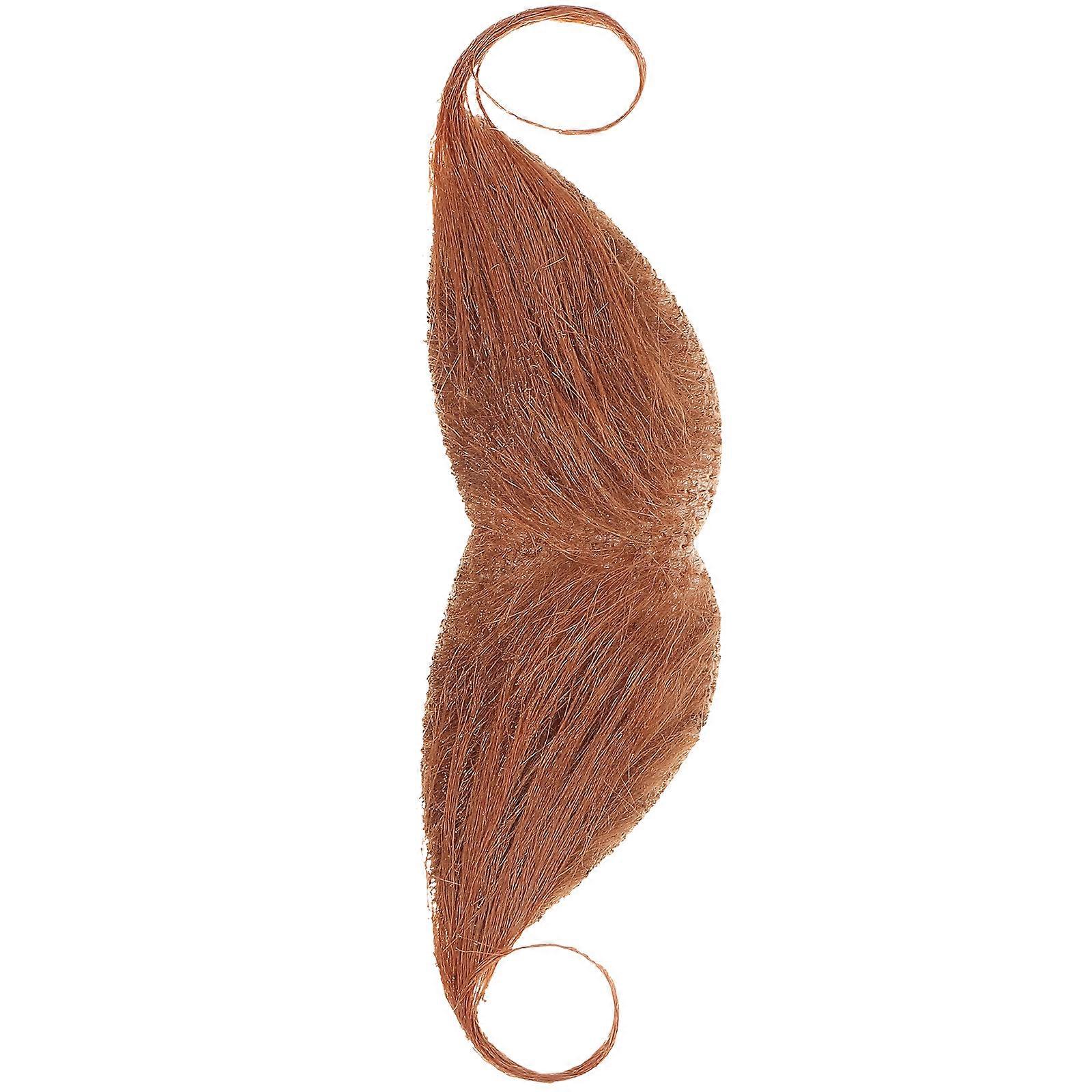Artificial Mustache Realistic Beard for Decor 3Pcs Brown False Mustache