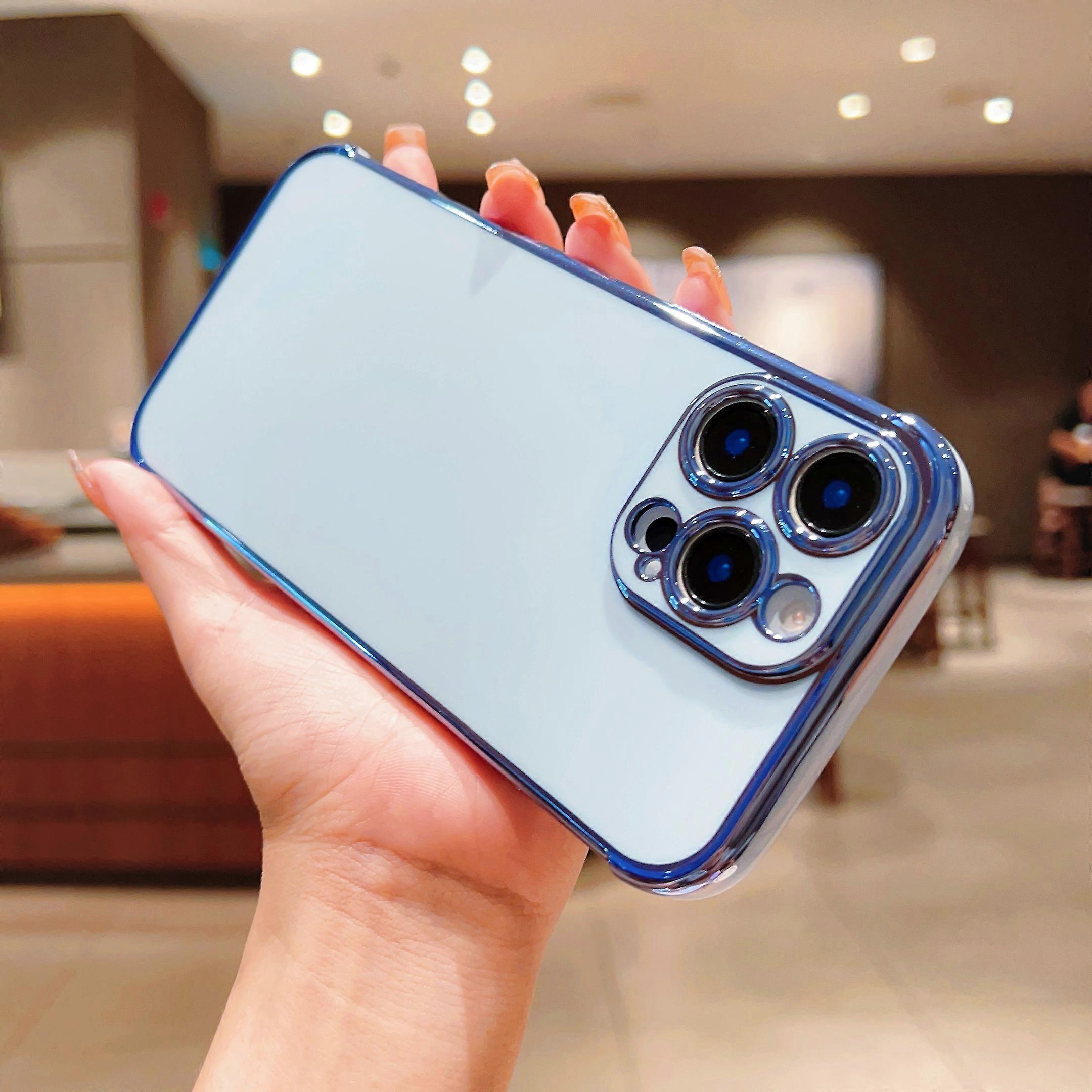 Luxury Gold Plated Electroplated Phone Case For iPhone 16 15 14 13 12 Mini 11 Pro Max X XR XS Max 8 7 Plus SE 3 Shockproof Cover