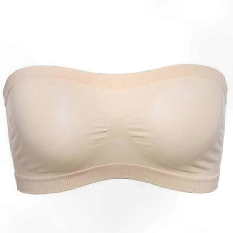 Women's Everyday Bandeau Top - Seamless and Comfortable Strapless Design for Versatile Wear