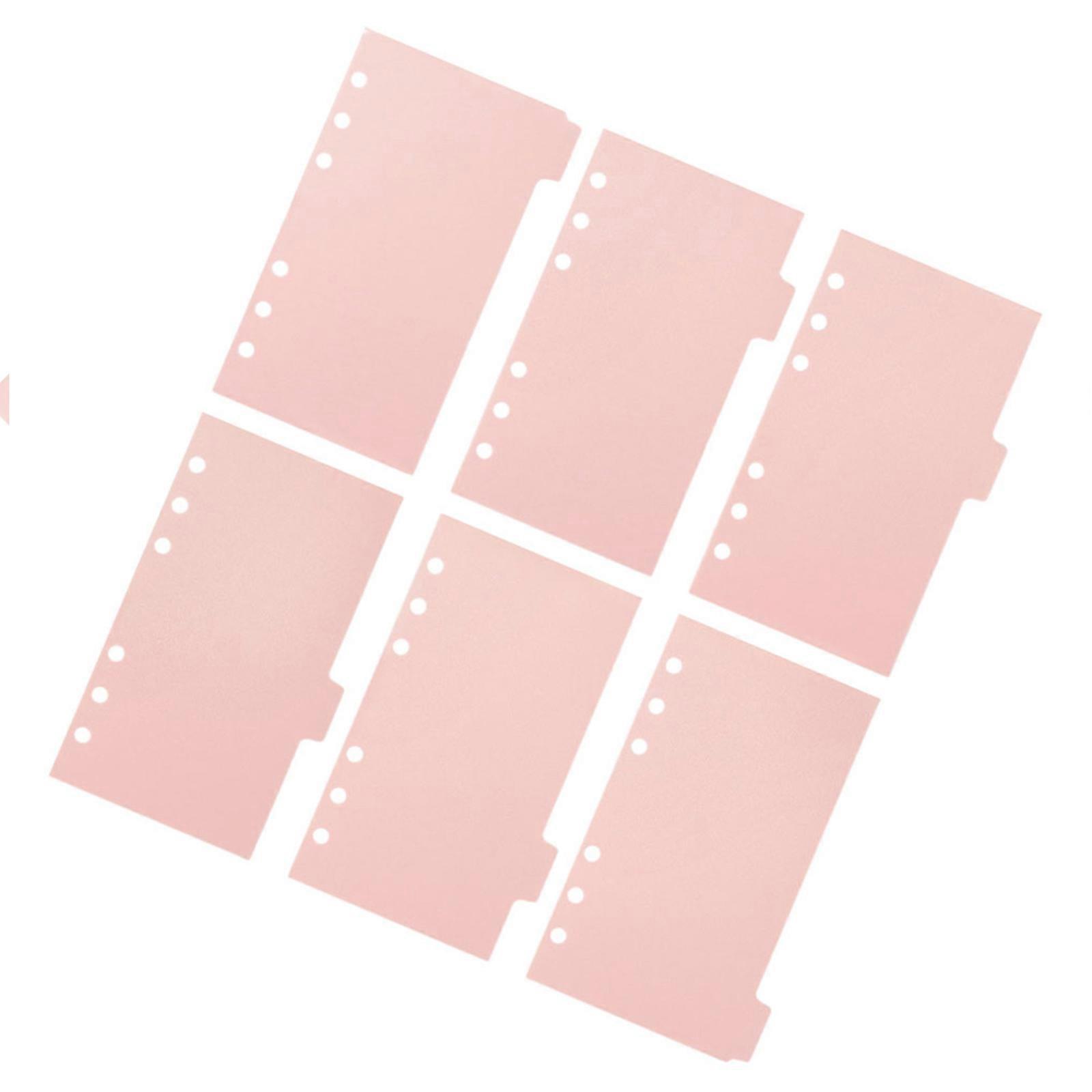 Binder Dividers Notebook Binder Divider for 18 Sheets Pink Organizer Sheets