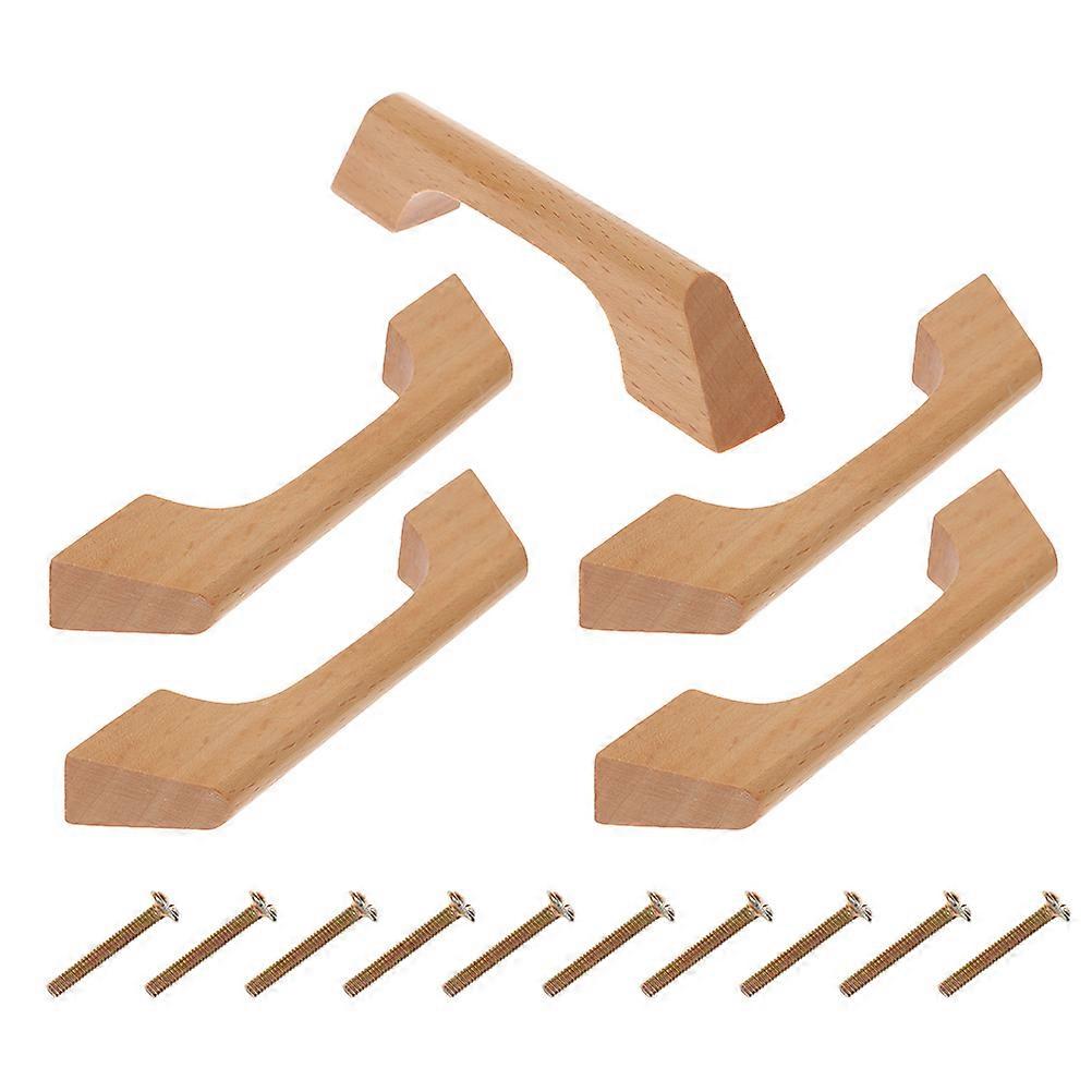 Wood Drawer Pulls Cabinet Knobs and Pulls for Furniture Use 15Pcs