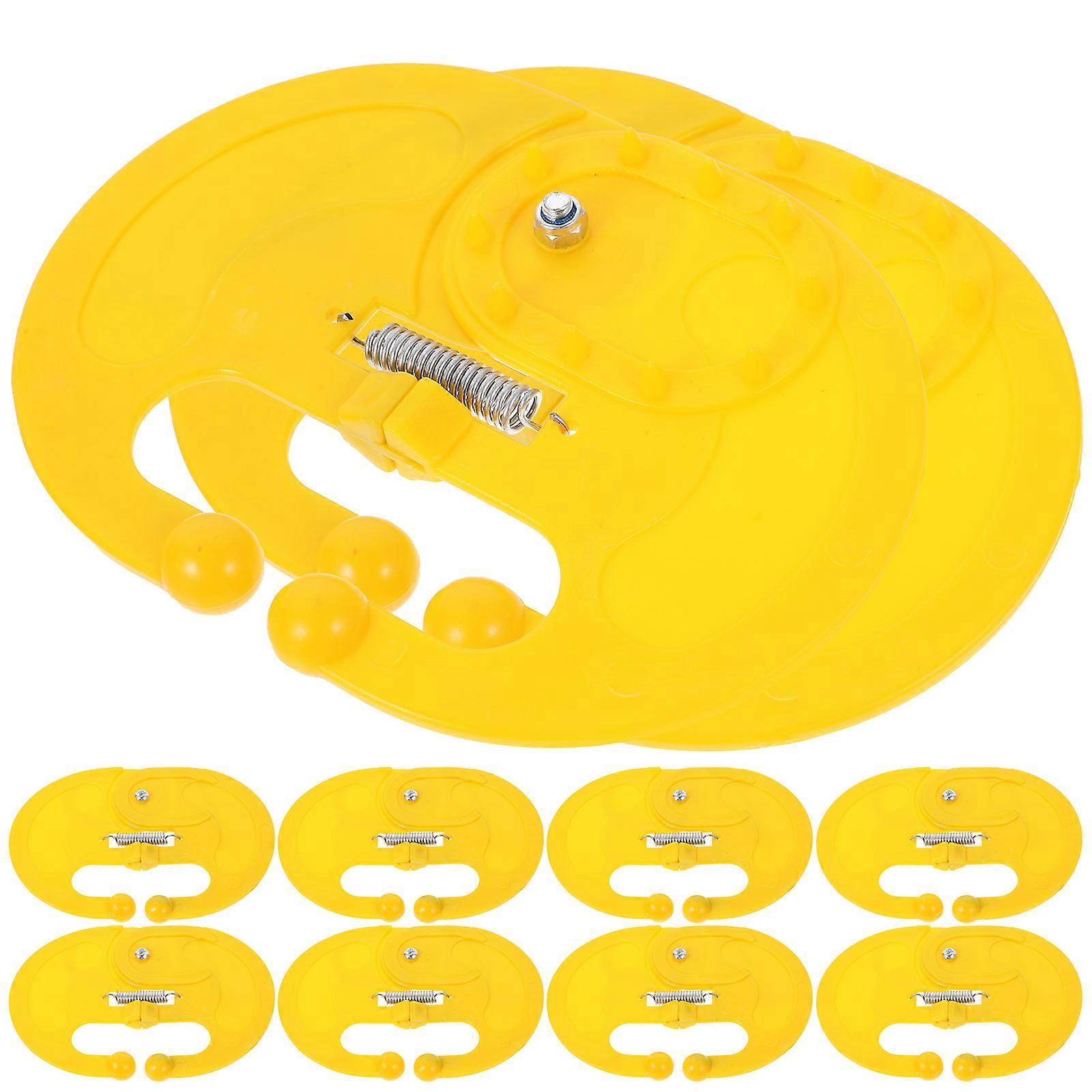 Yellow Calf Weaner Tool Livestock Equipment for Weaning 20Pcs Plastic