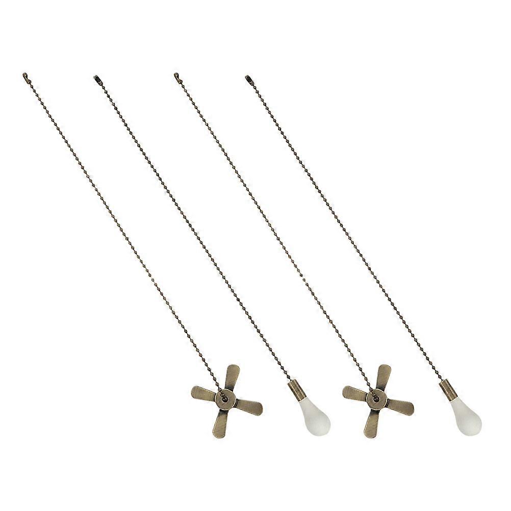 Pull Cord Replacement Zinc Alloy Ceiling Fan Pullchains For Ceiling Lamp 12.6×2.2×2.2in 2 Sets