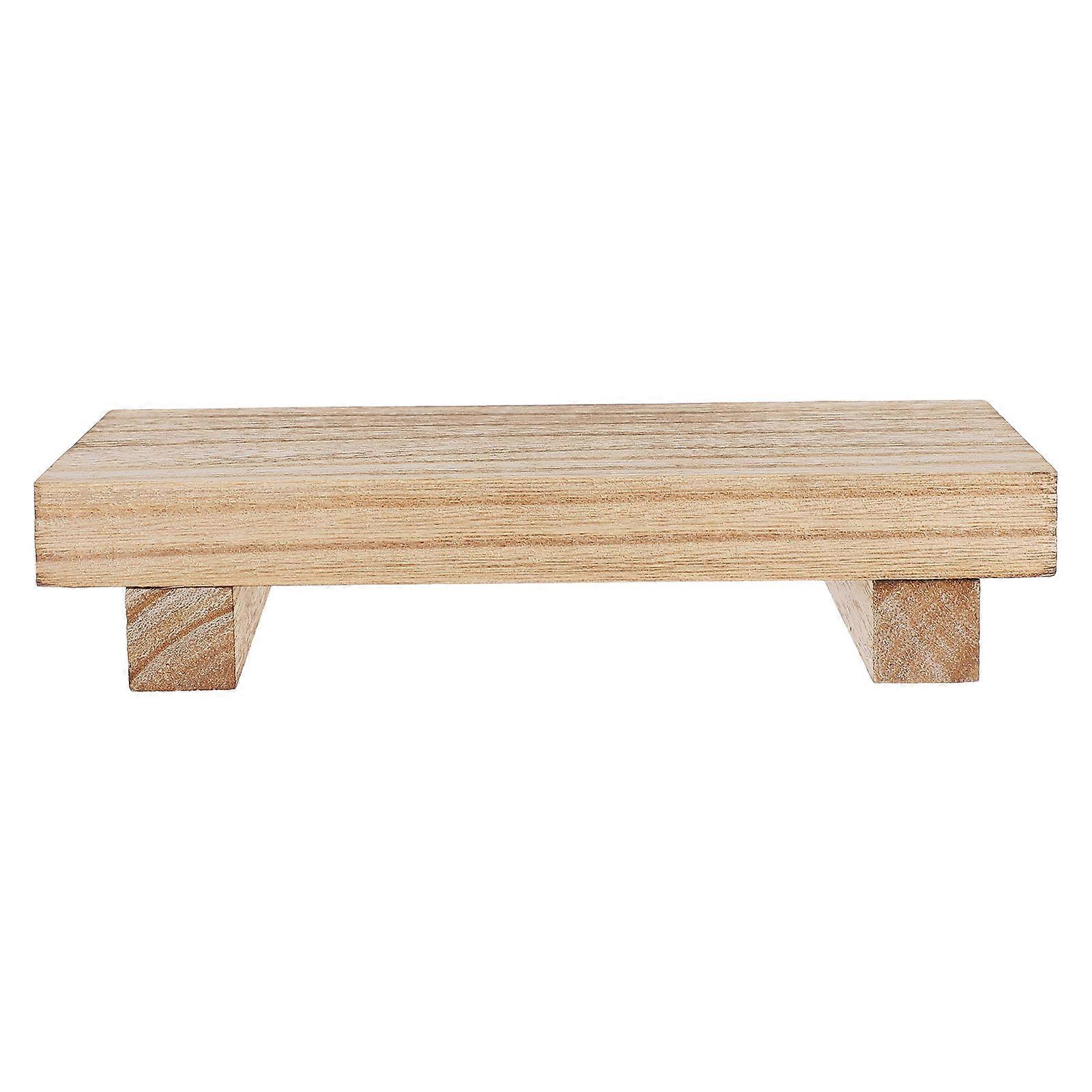 Small Rectangular Wood Organizer Tray 4Pcs For Home Decoration Bathroom Kitchen Multi-Functional Display Holder