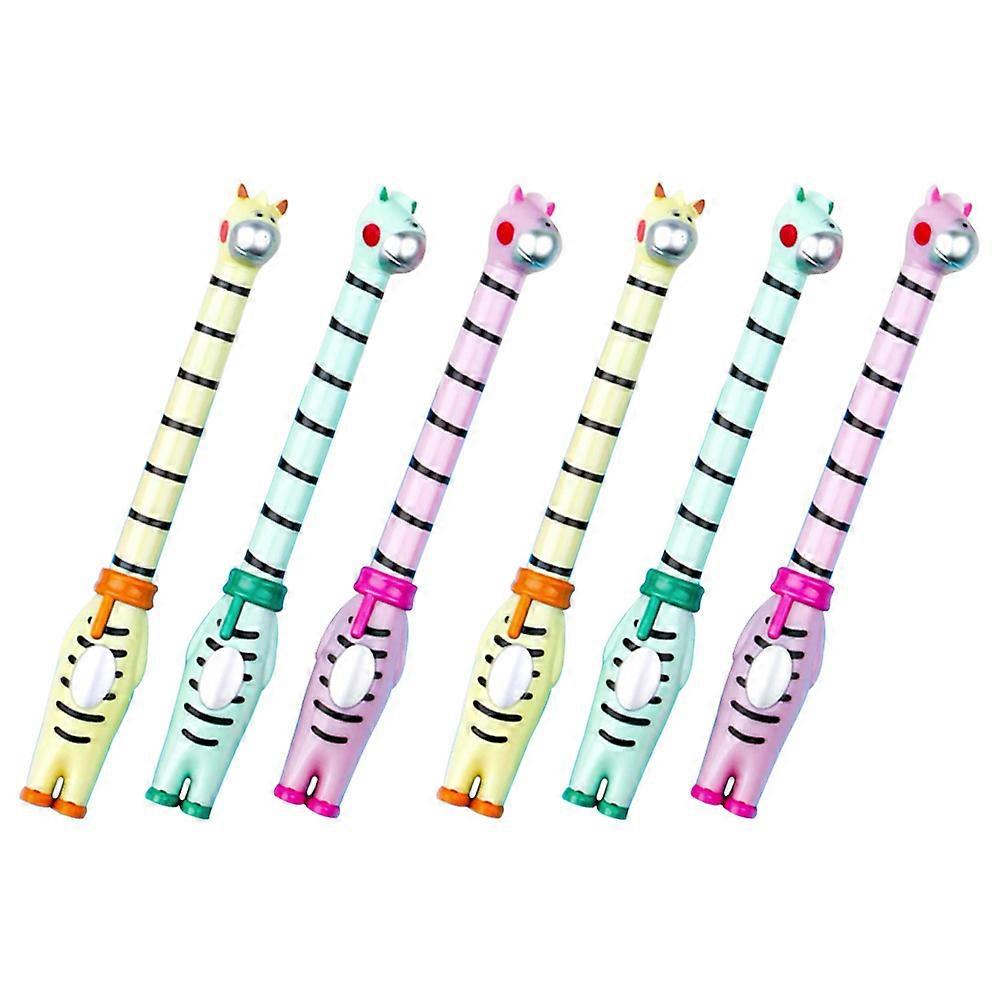 Multi-Use Sign Pen Giraffe Shape Plastic Writing Pens 12Pcs Assorted