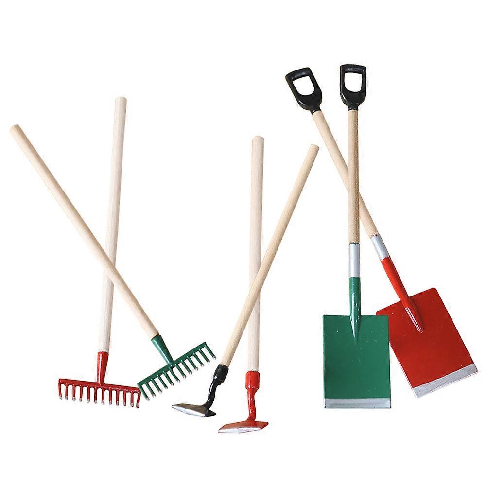 Assorted Color Miniature Farm Tools for Doll House 10Sets