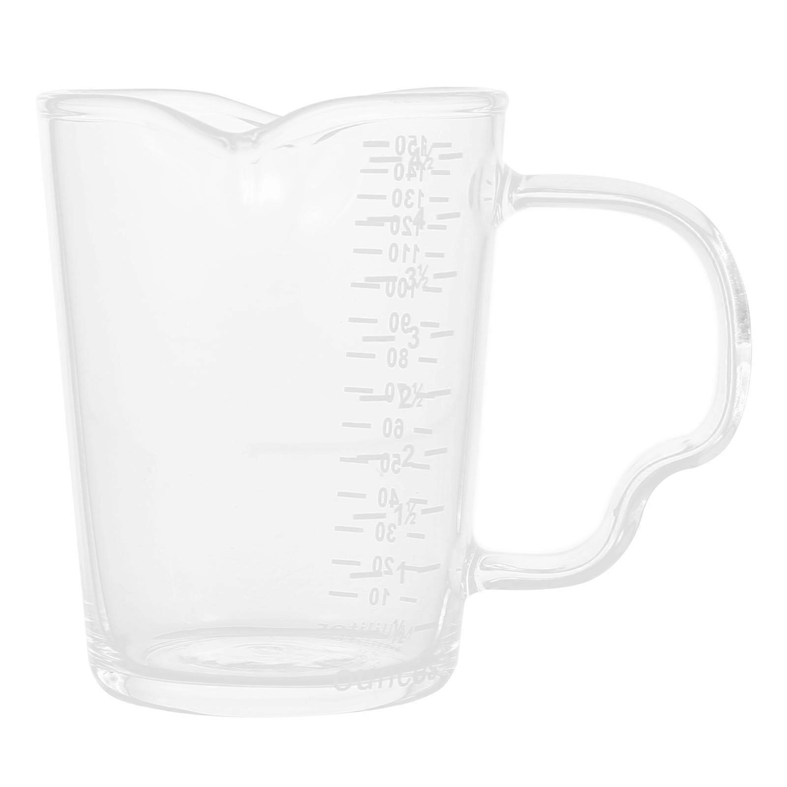 Practical Double Spouts Measuring Cup Perfect For Beverage Preparation 2Pcs