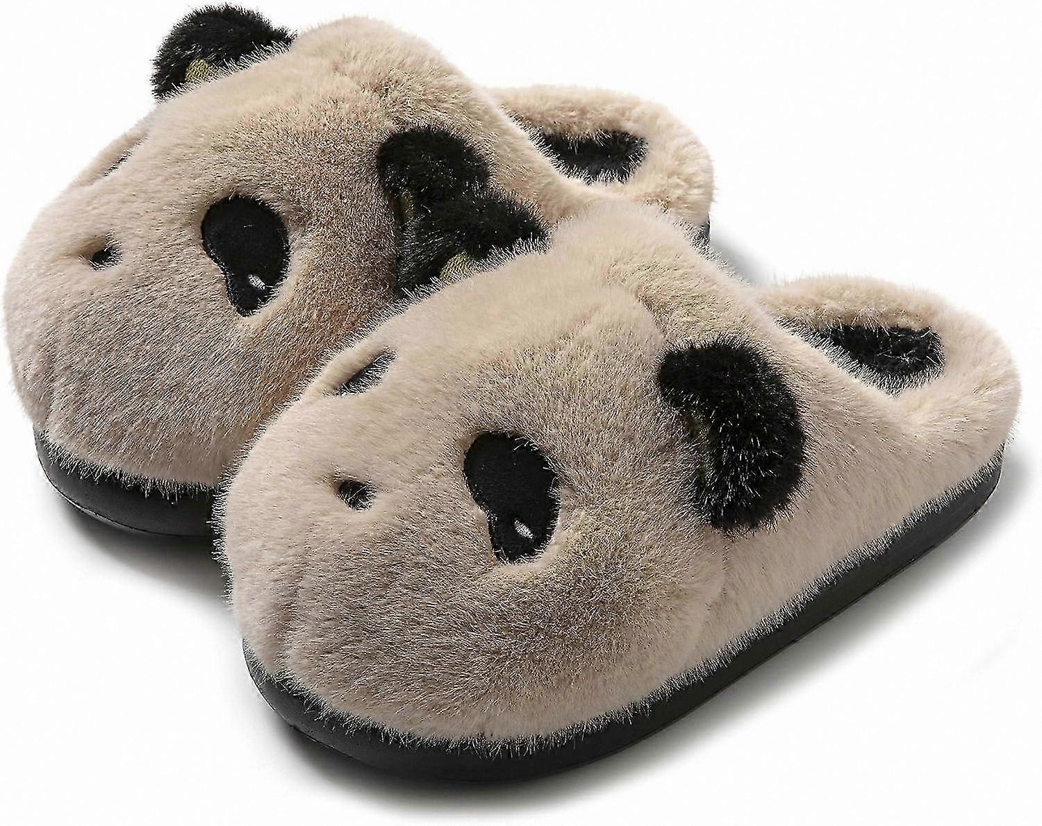Pantofole di peluche comode e comode per le donne, comode e morbide, adatte per interni ed esterni.