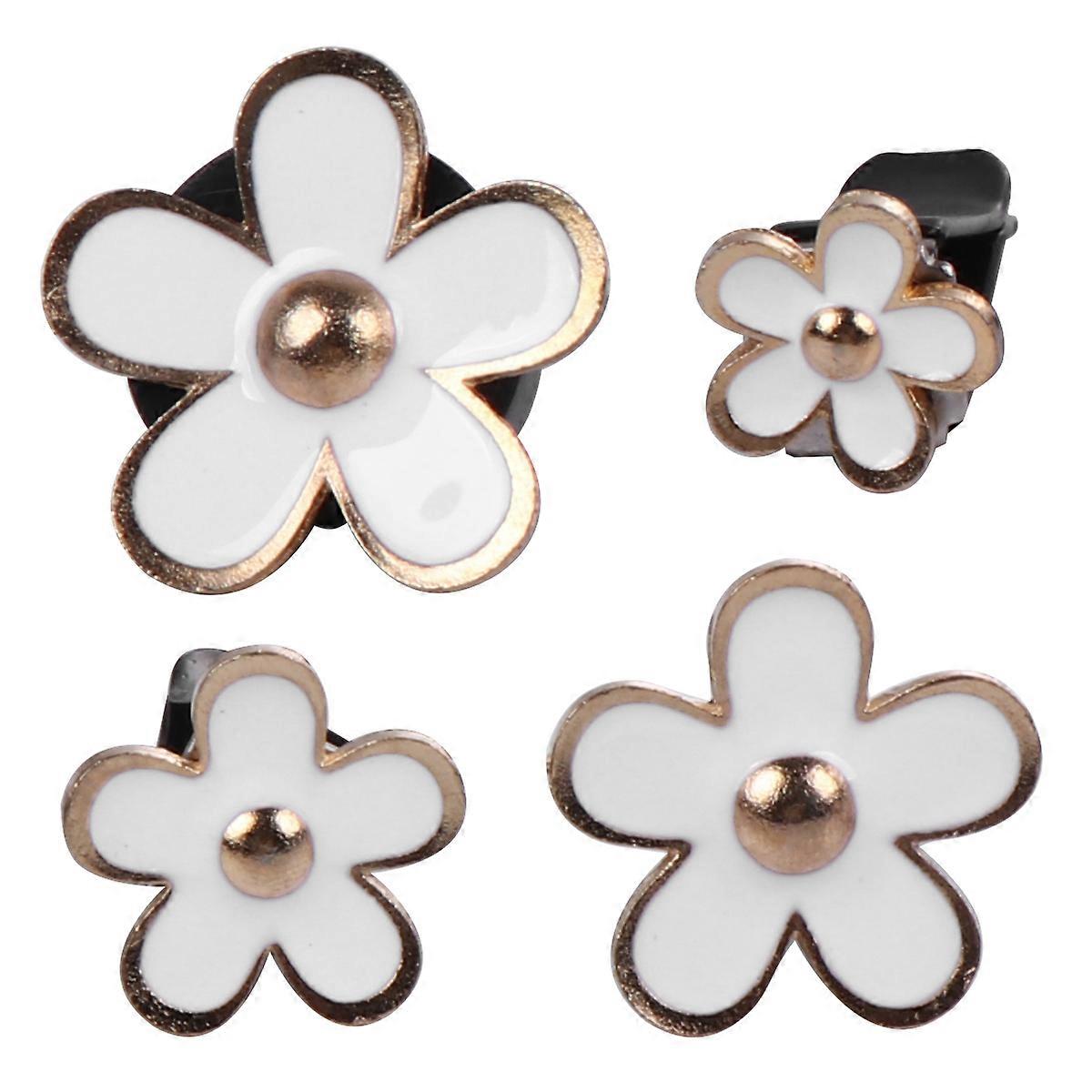 Auto Interior Ornament Flower Shaped Aromatherapy Diffuser 8Pcs Set