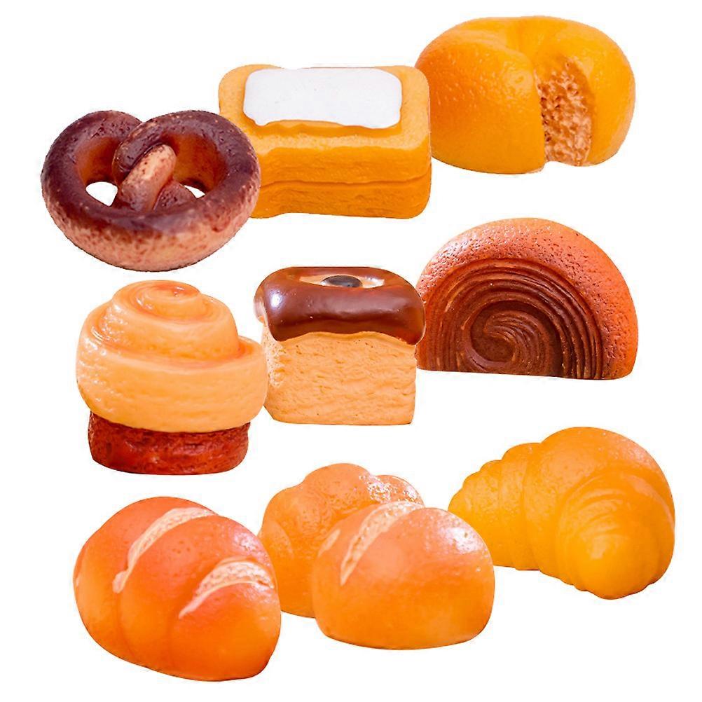 Miniature Cake Decoration Resin Bread Model for Teaching 45Pcs Set