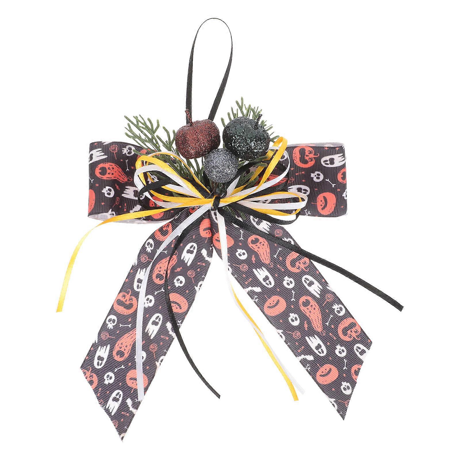 Halloween Tree Topper Bow for Wreath Decoration 4Pcs Pack